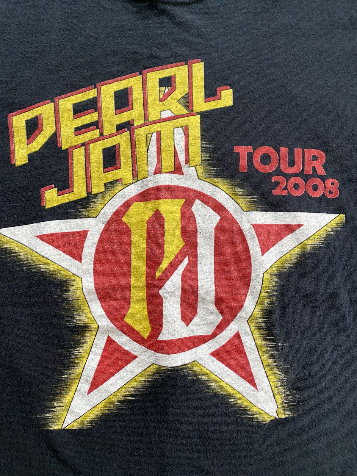 Band Tees × Vintage 2008 Pearl Jam Tour DC NJ NYC Double Sided Black Tee Shirt Size US S / EU 44-46 / 1 - 10 Thumbnail