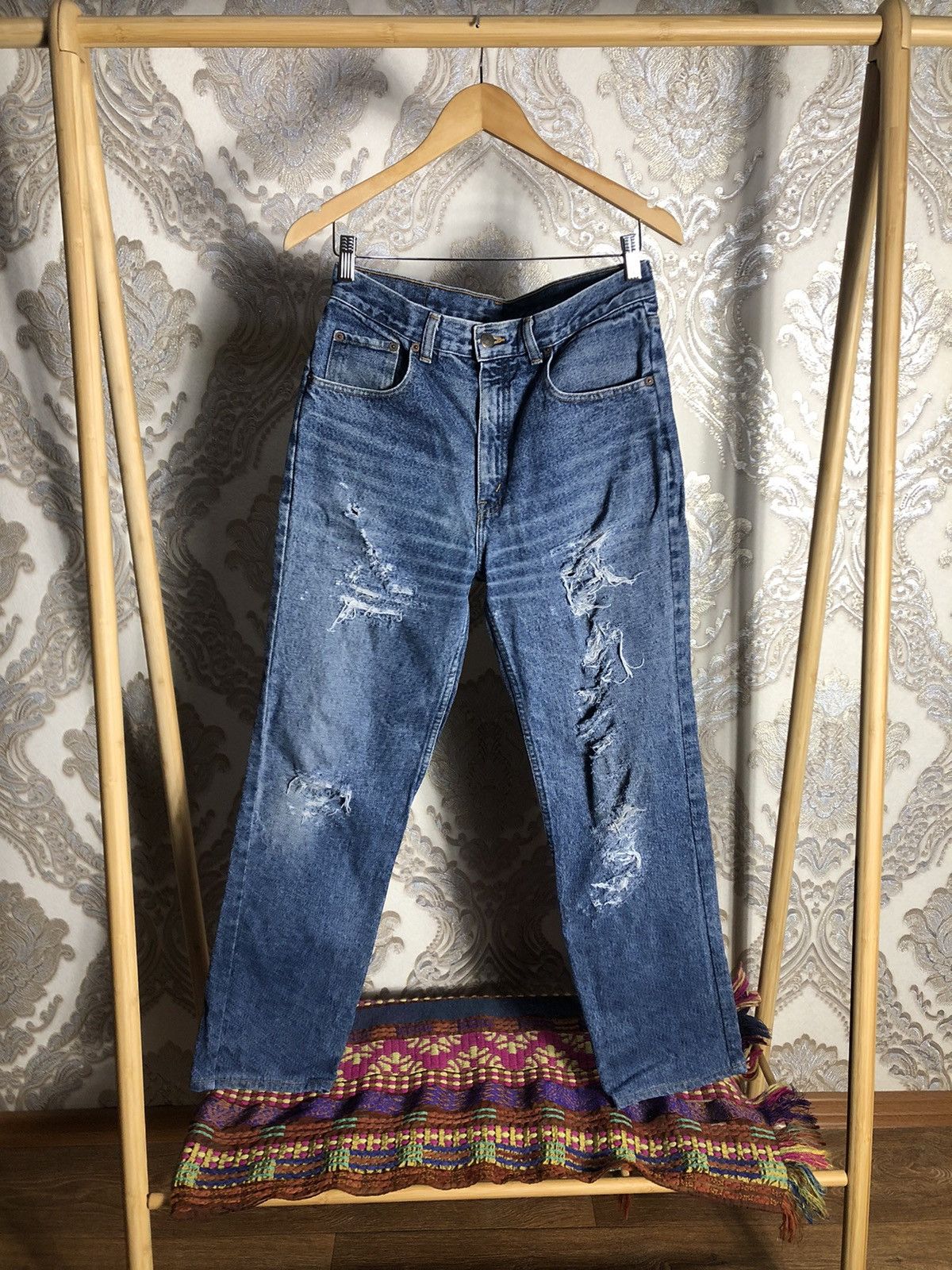 Levi's Vintage Clothing VERY RARE LEVIS 627 RETRO DENIM JEANS MADE IN USA DESIGNER Size US 32 / EU 48 - 1 Thumbnail