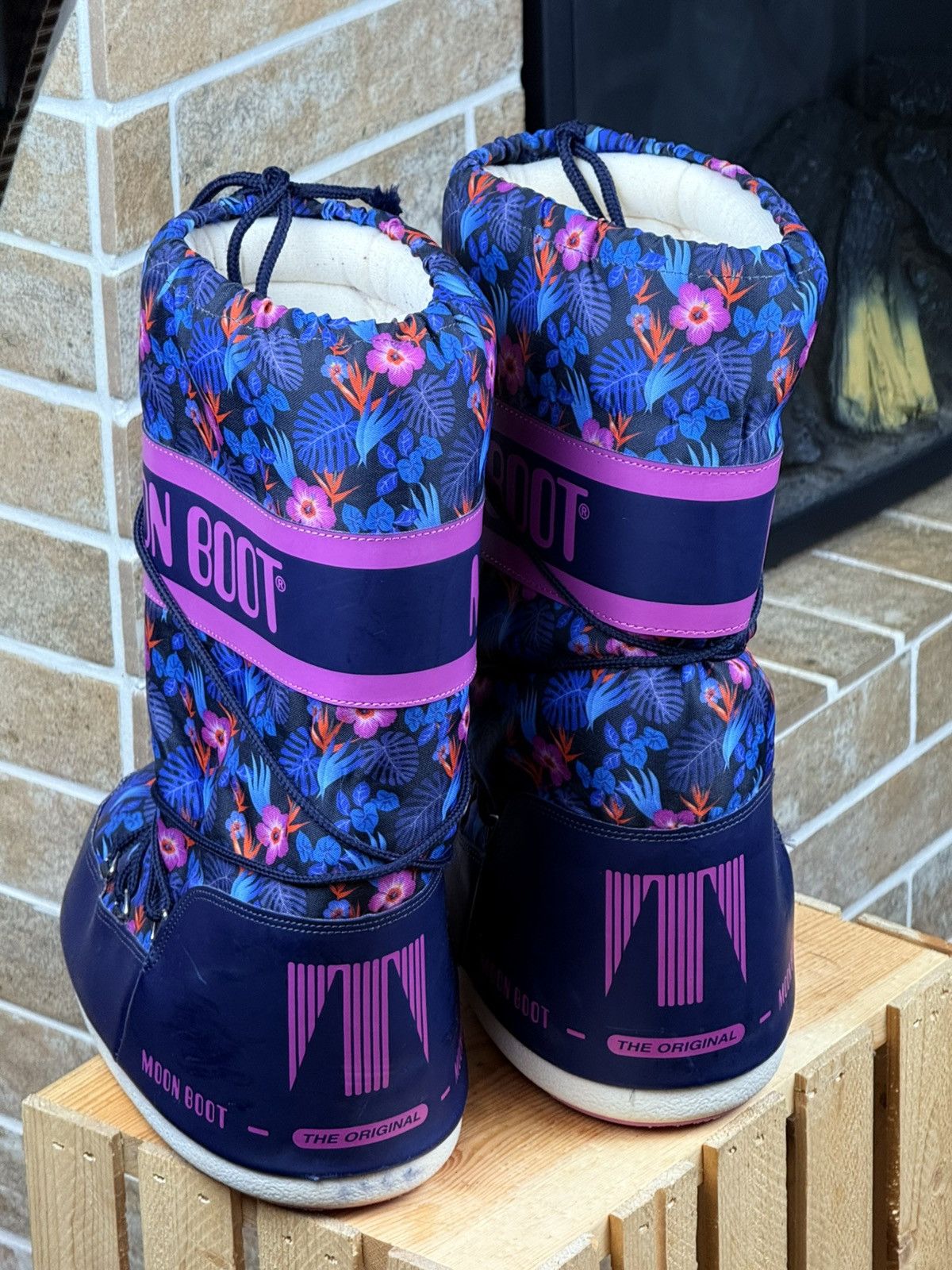 Japanese Brand × Moon Boot Moon Boot Tecnica Purple Flowers Boots Shoes size 39-41 Size US 10 / IT 40 - 5 Thumbnail