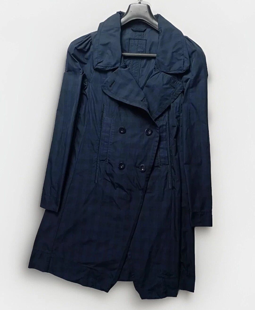 Marithe + Francois Girbaud Marithé + François Girbaud Women’s Trench Coat Dark Blue Size XS / US 0-2 / IT 36-38 - 6 Thumbnail