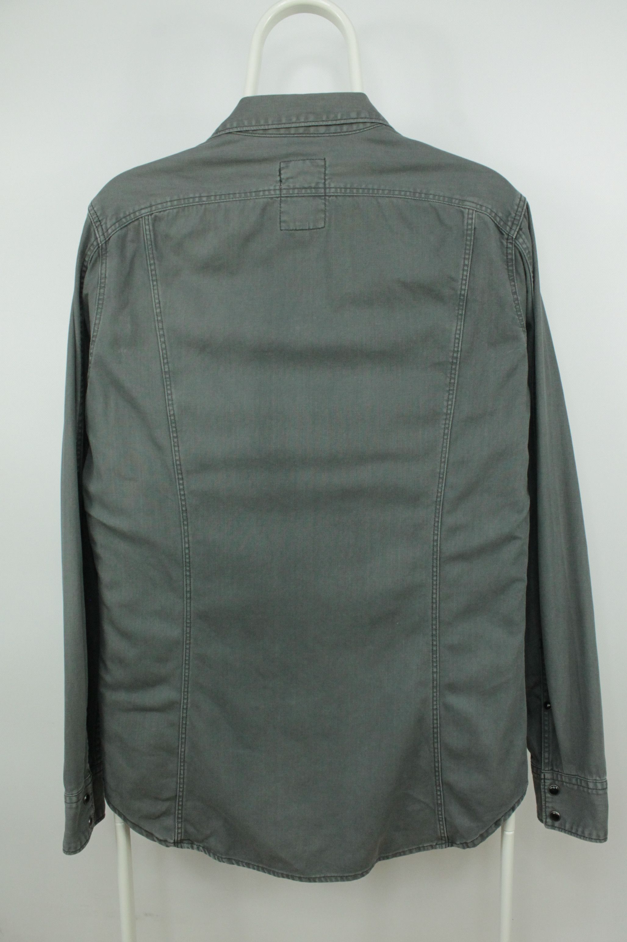 G-Star G-Star Raw Tailor Gray Denim Slim Fit Zip Shirt Size US M / EU 48-50 / 2 - 6 Thumbnail