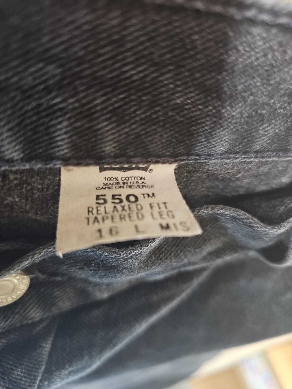 Levi's Levis 550 Relaxed Fit Tapered Leg 16 L USA MADE Jeans 34x31 Size 38" / US 16 / IT 52 - 3 Thumbnail