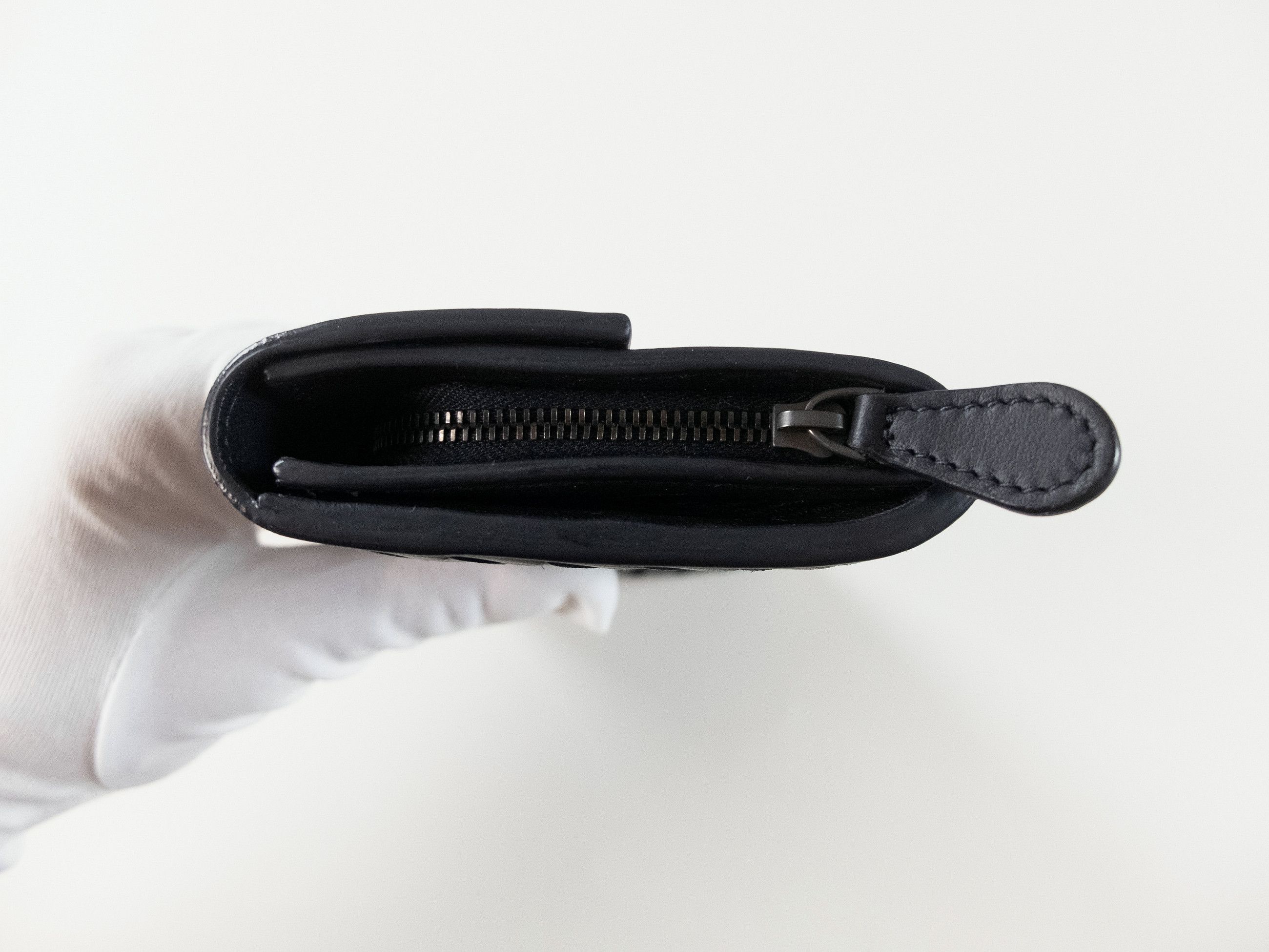 Bottega Veneta BOTTEGA VENETA dark blue intrecciato continental flap wallet Size ONE SIZE - 3 Thumbnail