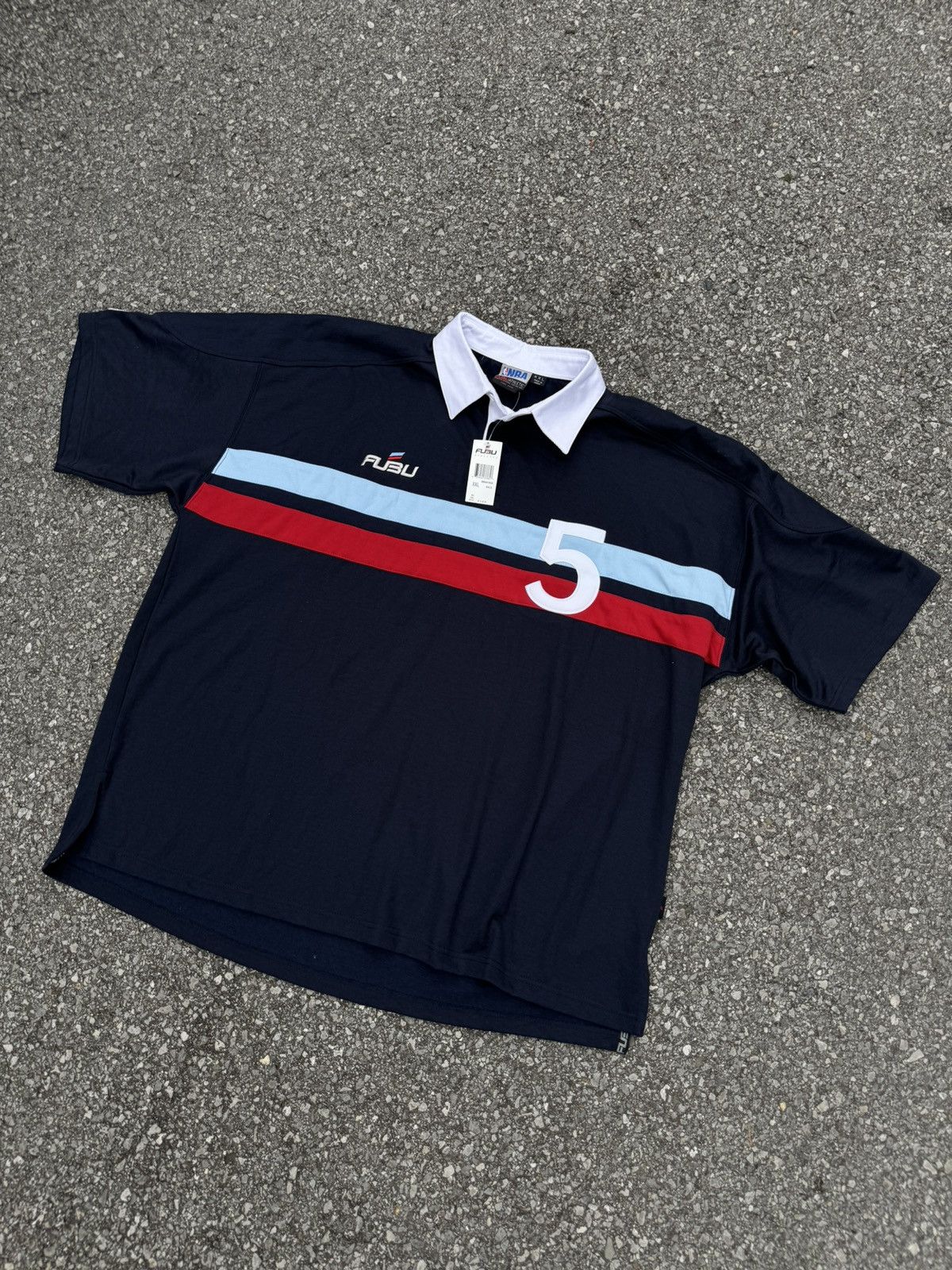Fubu × NBA × Vintage Fubu Athletic NBA vintage polo shirt New jersey boxy rap Size US XXL / EU 58 / 5 - 2 Thumbnail