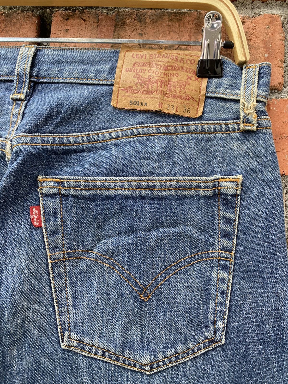 Levi's Vintage Clothing W32x31.5 Vintage levi's 501xx made in USA Size US 32 / EU 48 - 4 Thumbnail