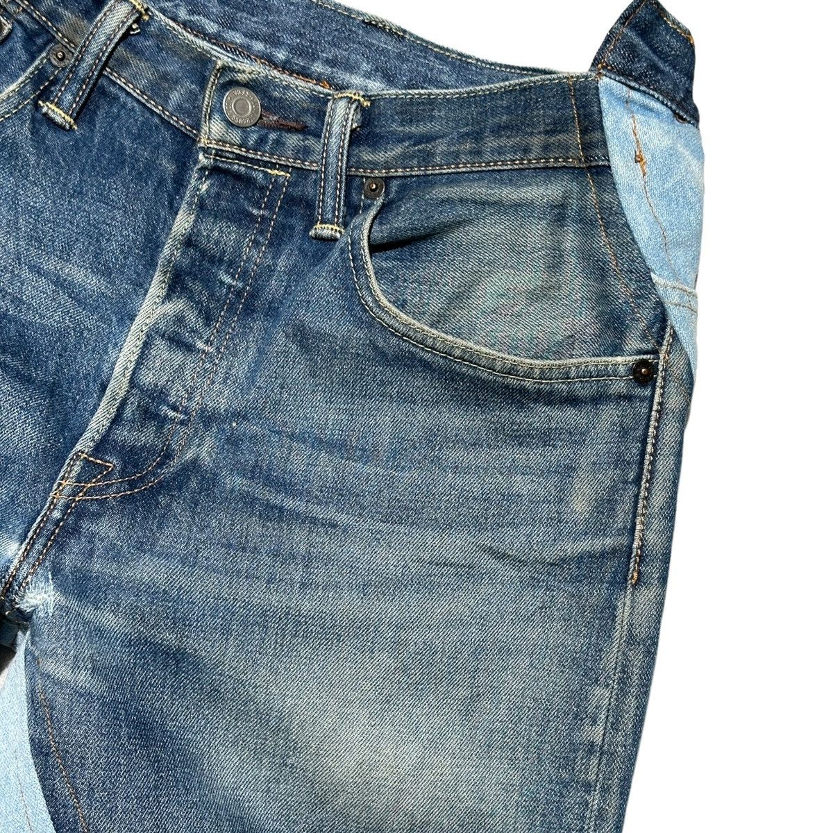 Satoshi Nakamoto $2,300 Spiral reconstructed deconstructed denim Size US 30 / EU 46 - 3 Thumbnail