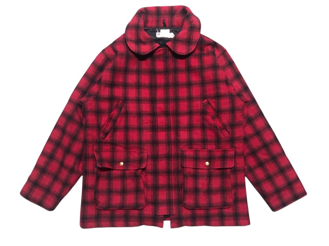 L.L. Bean × Vintage Vintage L.L.Bean Plaid Mackinaw Hunting Jacket Wool Size US M / EU 48-50 / 2 - 1 Thumbnail