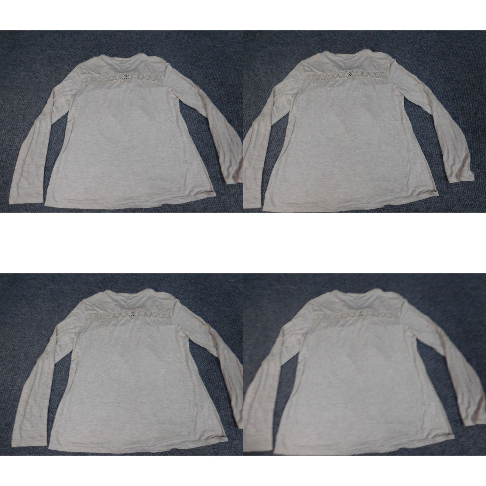Vintage Daniel Rainn Blouse M Women Beige Round Neck Pullover Stretch Regular Solid Long Sleeve Casual Sleeve Rayon Down Vintage No Size M / US 6-8 / IT 42-44 - 8 Thumbnail