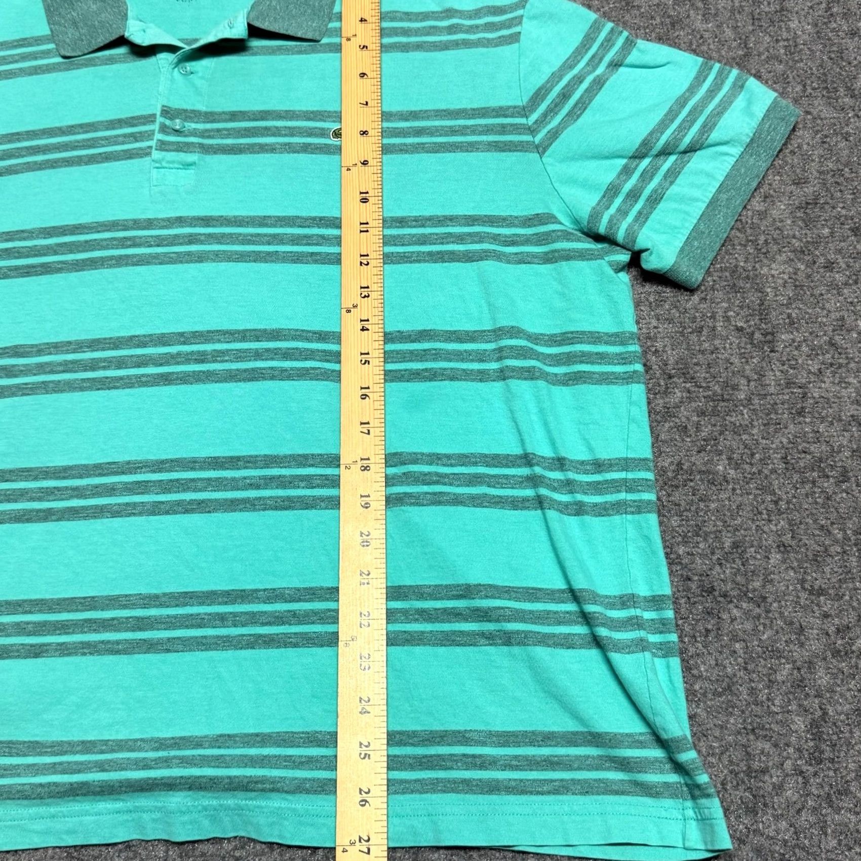 Lacoste Lacoste Polo Shirt Mens 9 Blue Striped Short Sleeve Cotton Blend Shirt Polo Casual Activewear Travel Mens Blue Striped 9 Size US M / EU 48-50 / 2 - 7 Thumbnail