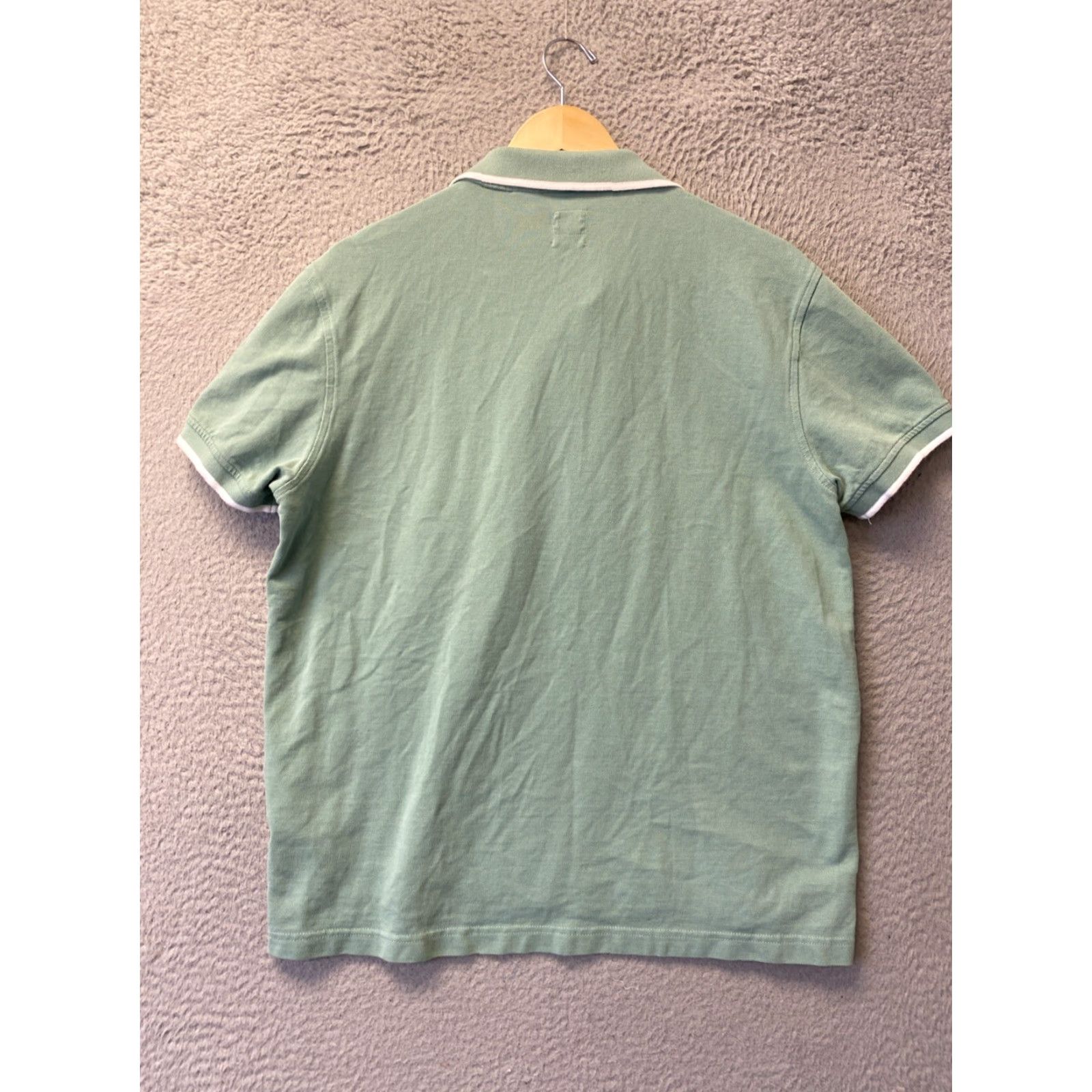 Levi's VINTAGE Levi's Mens Polo Shirt Short Sleeve Summer Green 70s Cotton Terry Large Size US L / EU 52-54 / 3 - 7 Thumbnail
