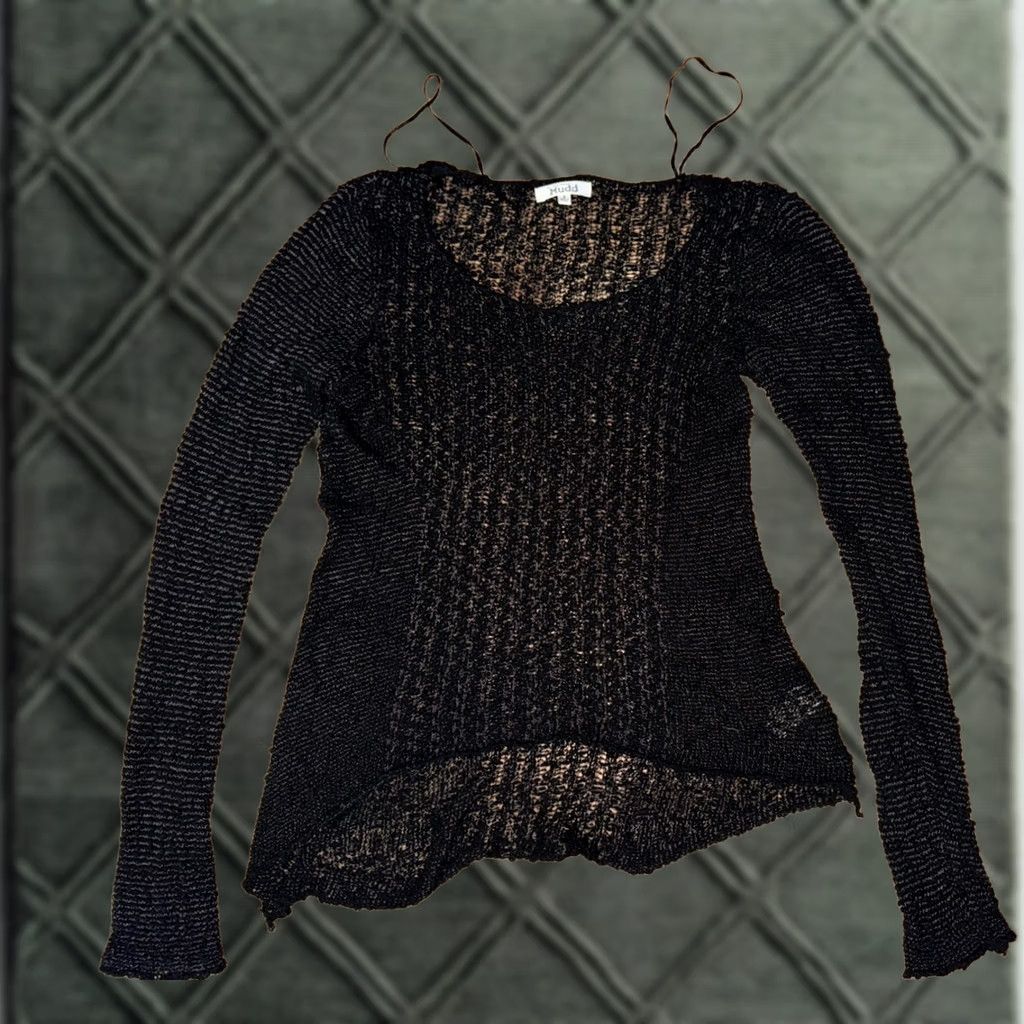 Vintage VINTAGE Mudd Blouse Black Sheer S Long Sleeve Y2K Bella Swan Core GUC Size S / US 4 / IT 40 - 1 Thumbnail