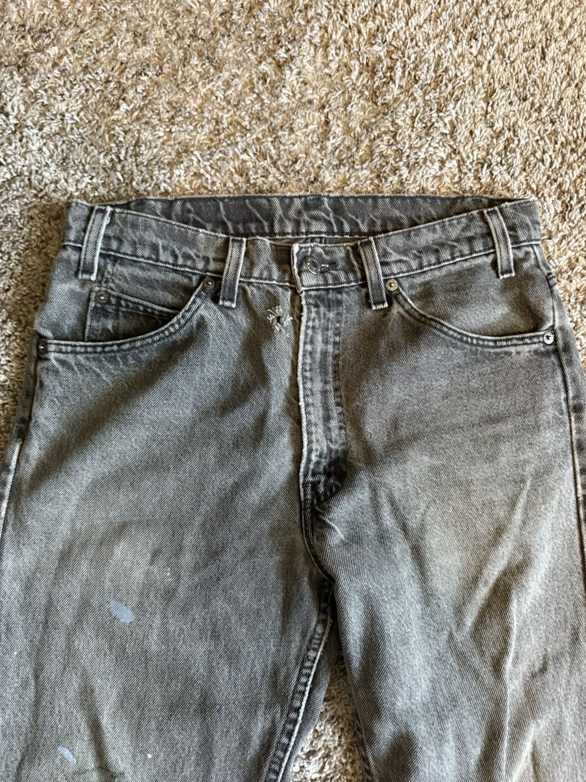 Levi's Vintage Thrashed Orange Tab Black Levi 505 Size US 30 / EU 46 - 3 Thumbnail
