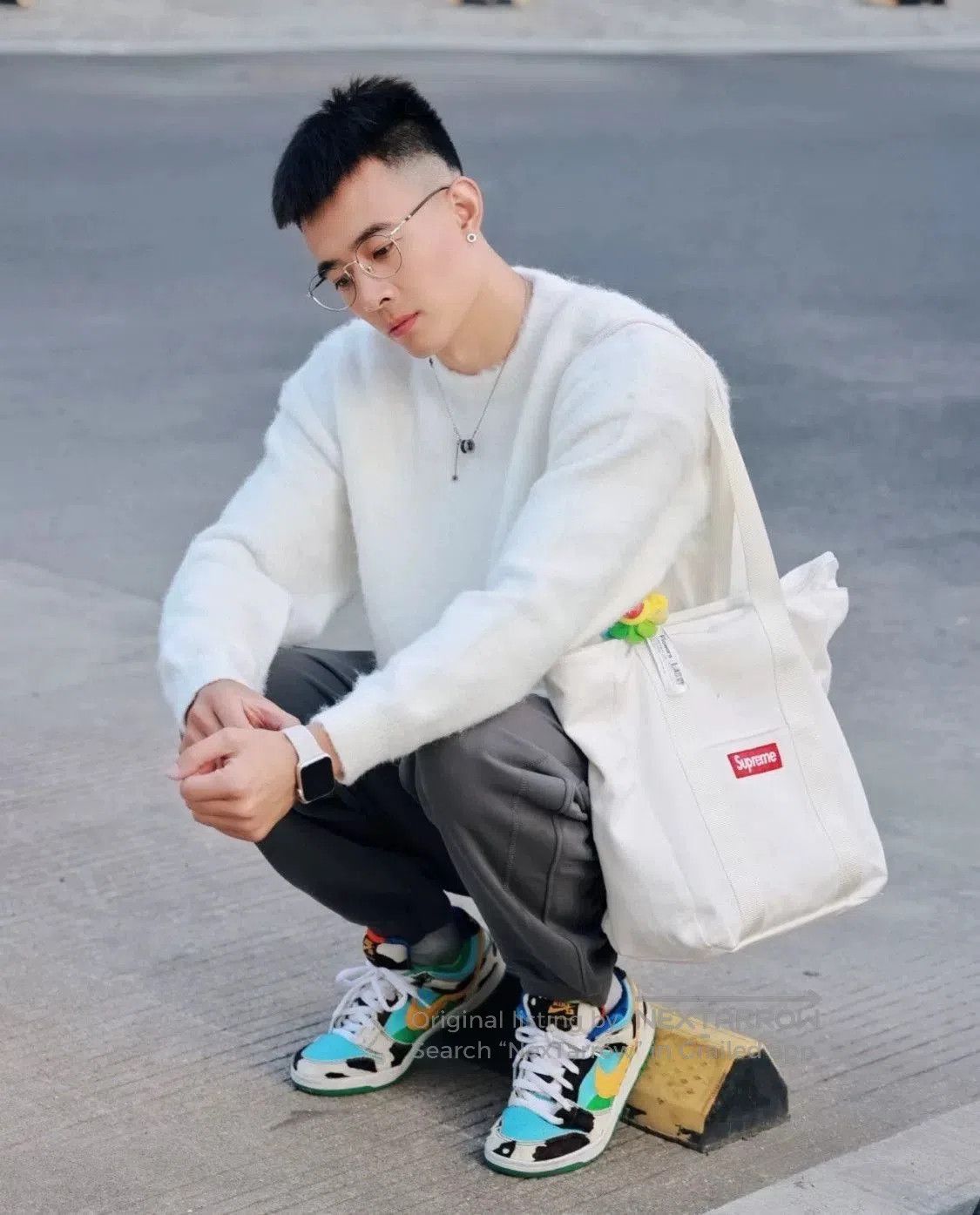 Supreme Supreme FW20 Canvas Logo Tote Bag. Size ONE SIZE - 5 Thumbnail