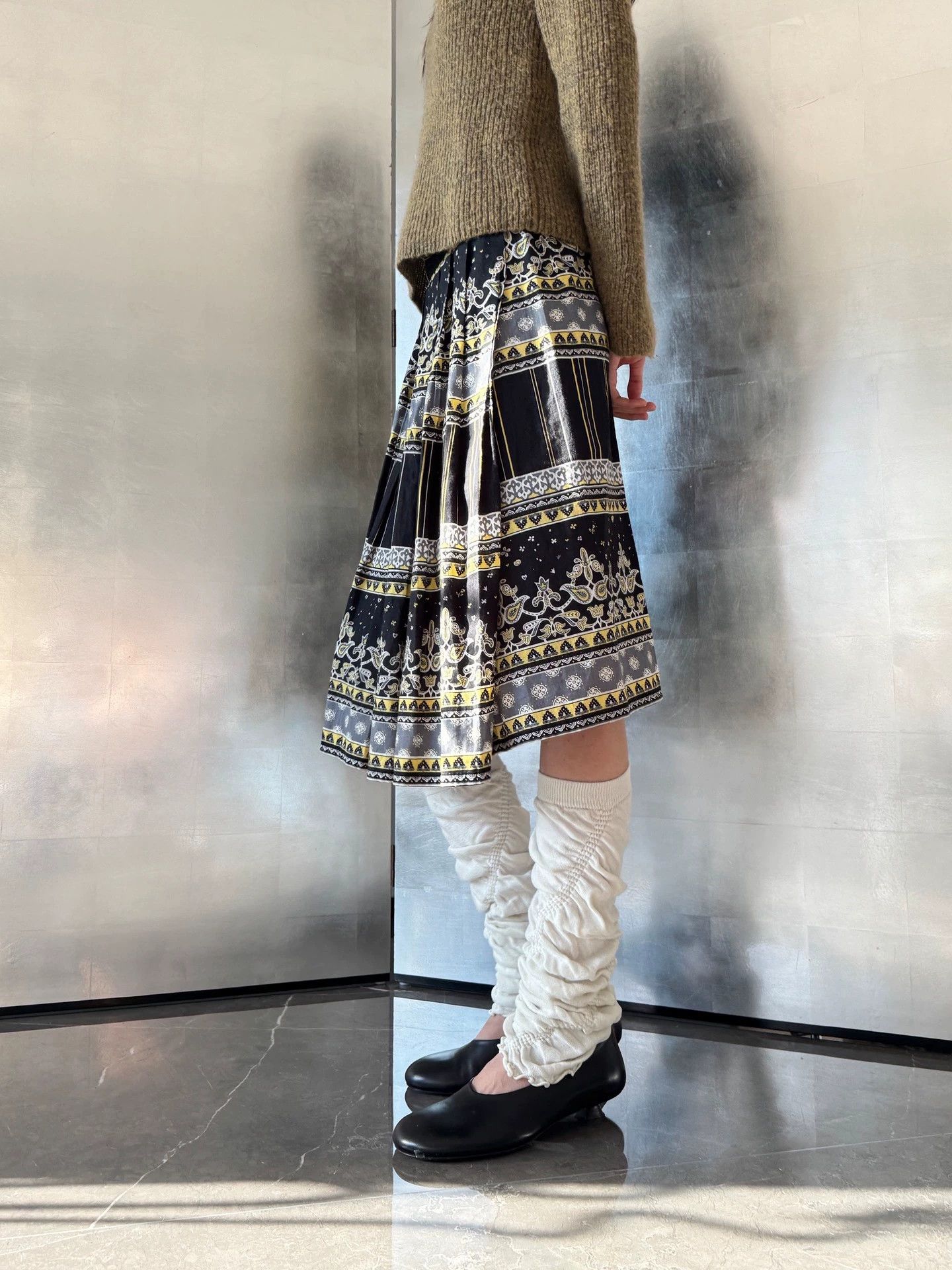 Limi Feu Limi Feu Ethnic Pattern Pleated Skirt S Size 26" / US 2 / IT 38 - 6 Thumbnail