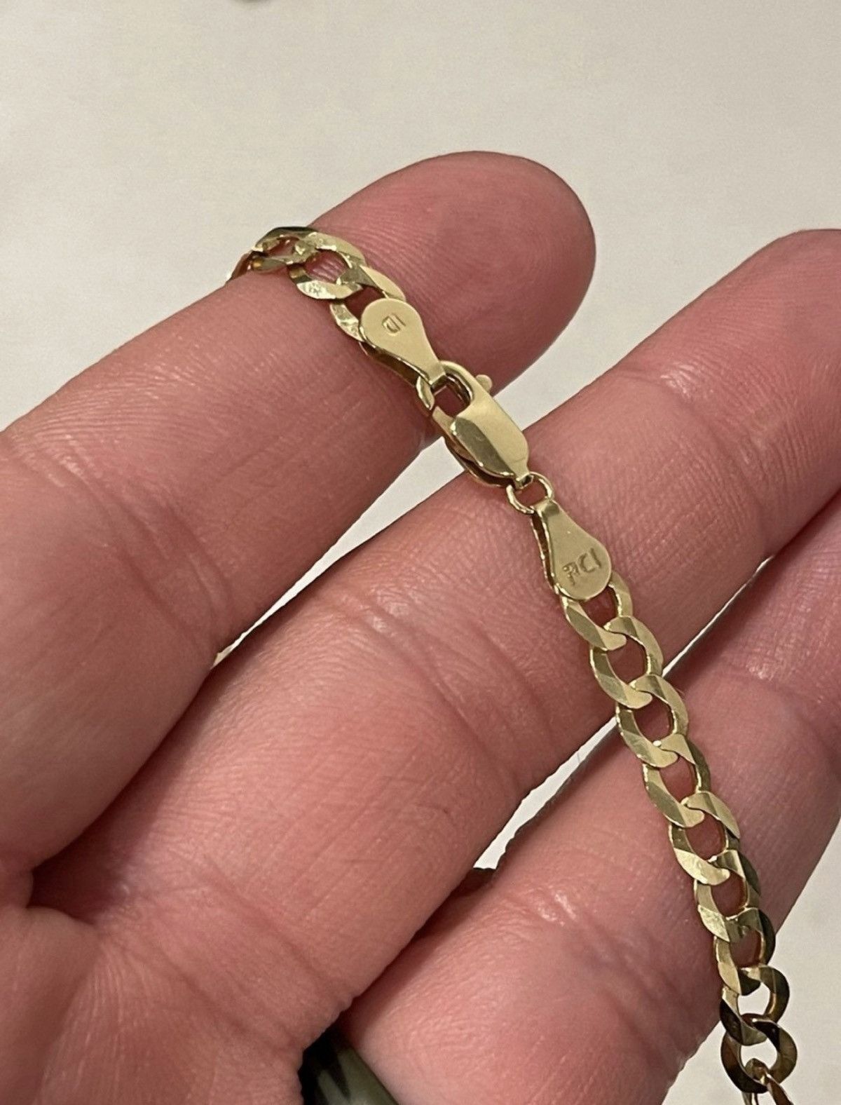 Other 14K Yellow Gold 20 In Solid Cuban Curb Link Chain Necklace Size ONE SIZE - 9 Thumbnail