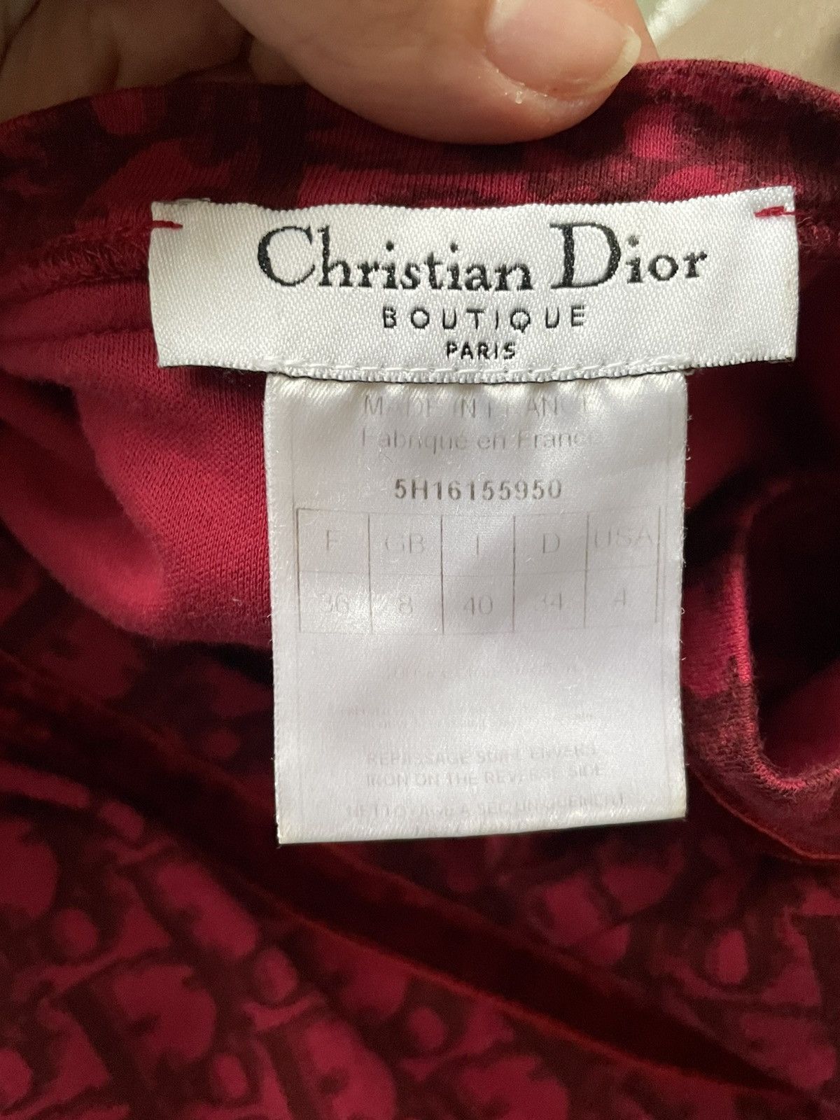 Dior CHRISTIAN DIOR TOP OBLIQUE MONOGRAM Size XS / US 0-2 / IT 36-38 - 8 Thumbnail