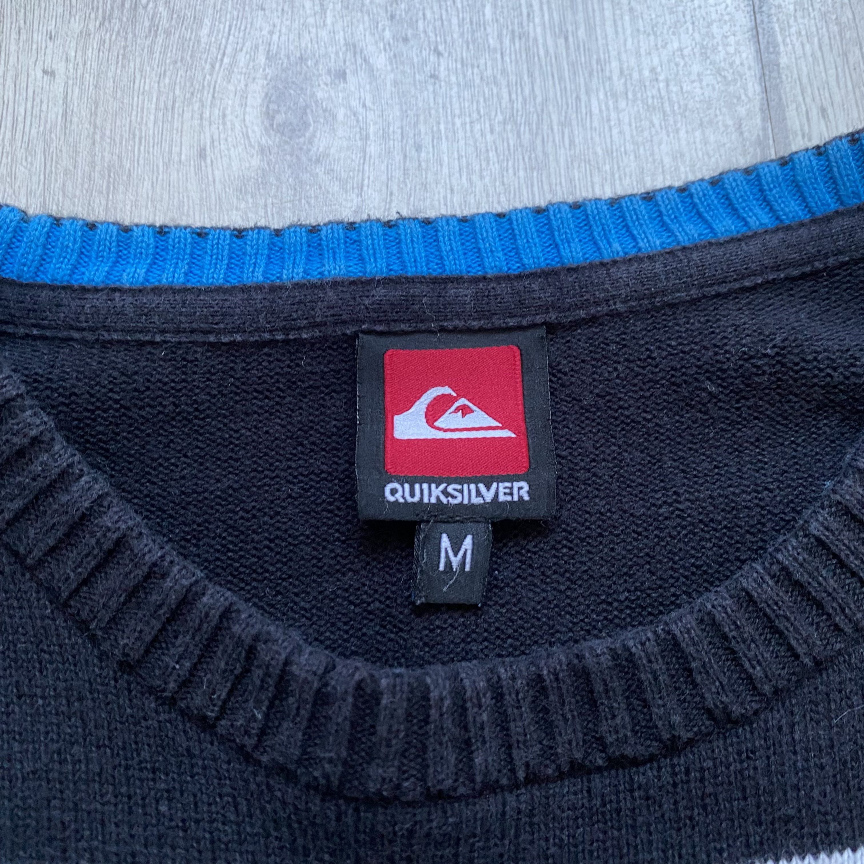 Quiksilver Y2K Vintage 90s Quiksilver striped knit sweater Size US M / EU 48-50 / 2 - 6 Thumbnail