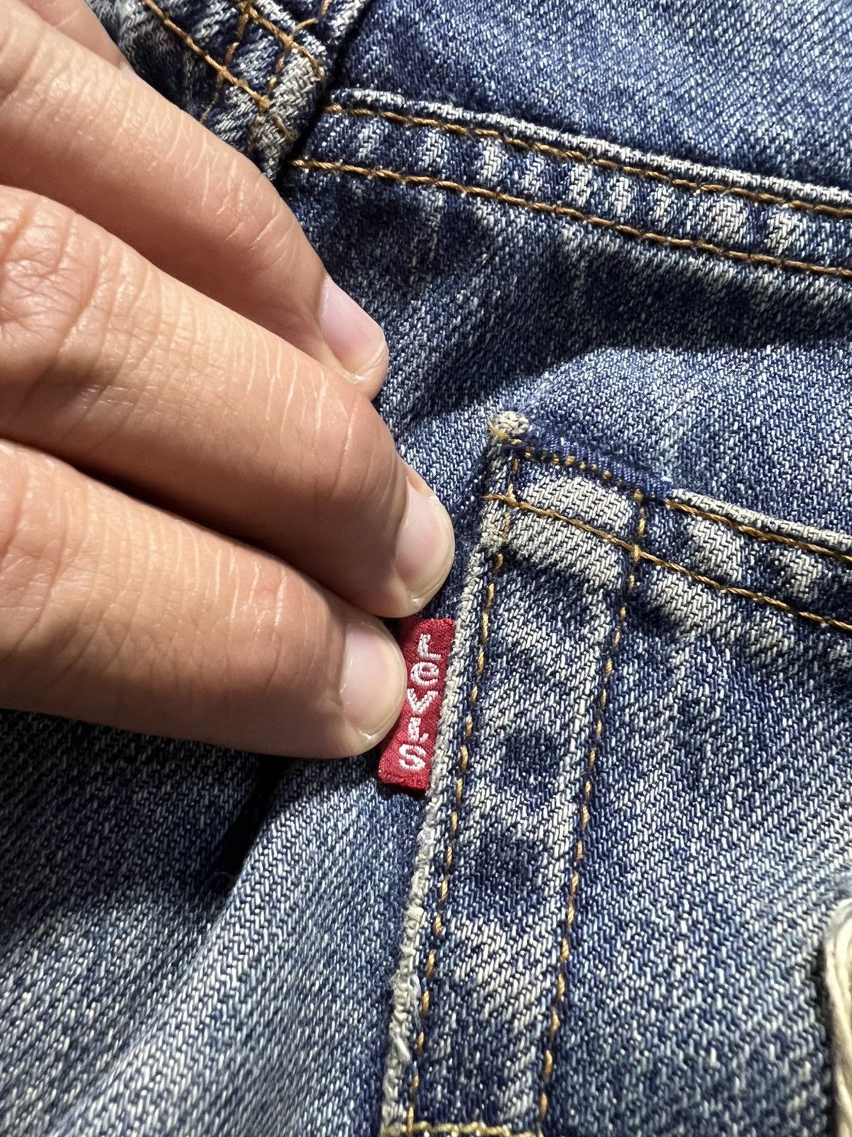 Levi's 💥90’s Baggy💥Vintage Levis 503 Distress Mud Wash Baggy Jeans Size US 33 - 20 Thumbnail