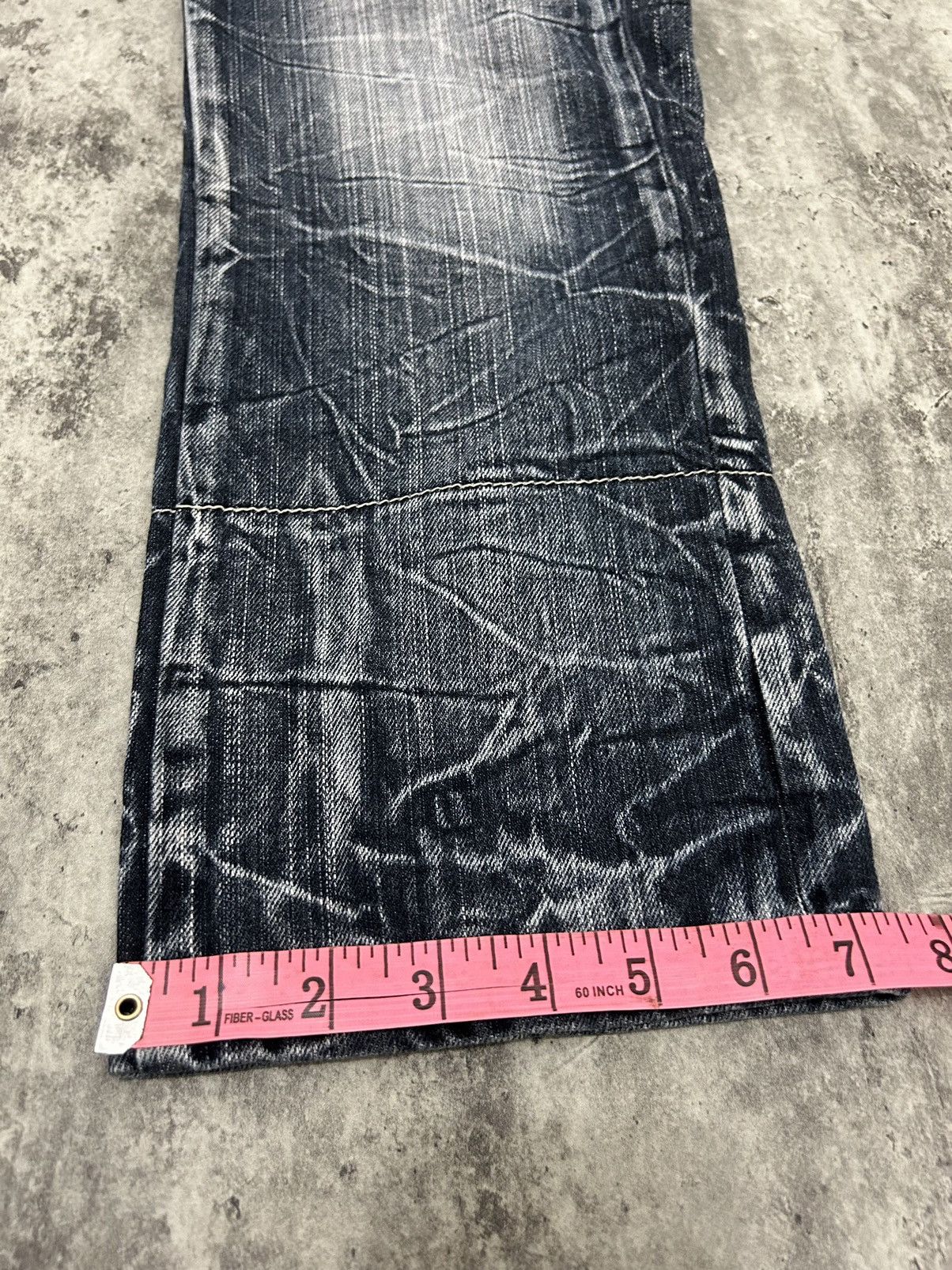 If Six Was Nine Blow By Blue Double Distressed Cropped Jeans Size US 31 - 19 Thumbnail