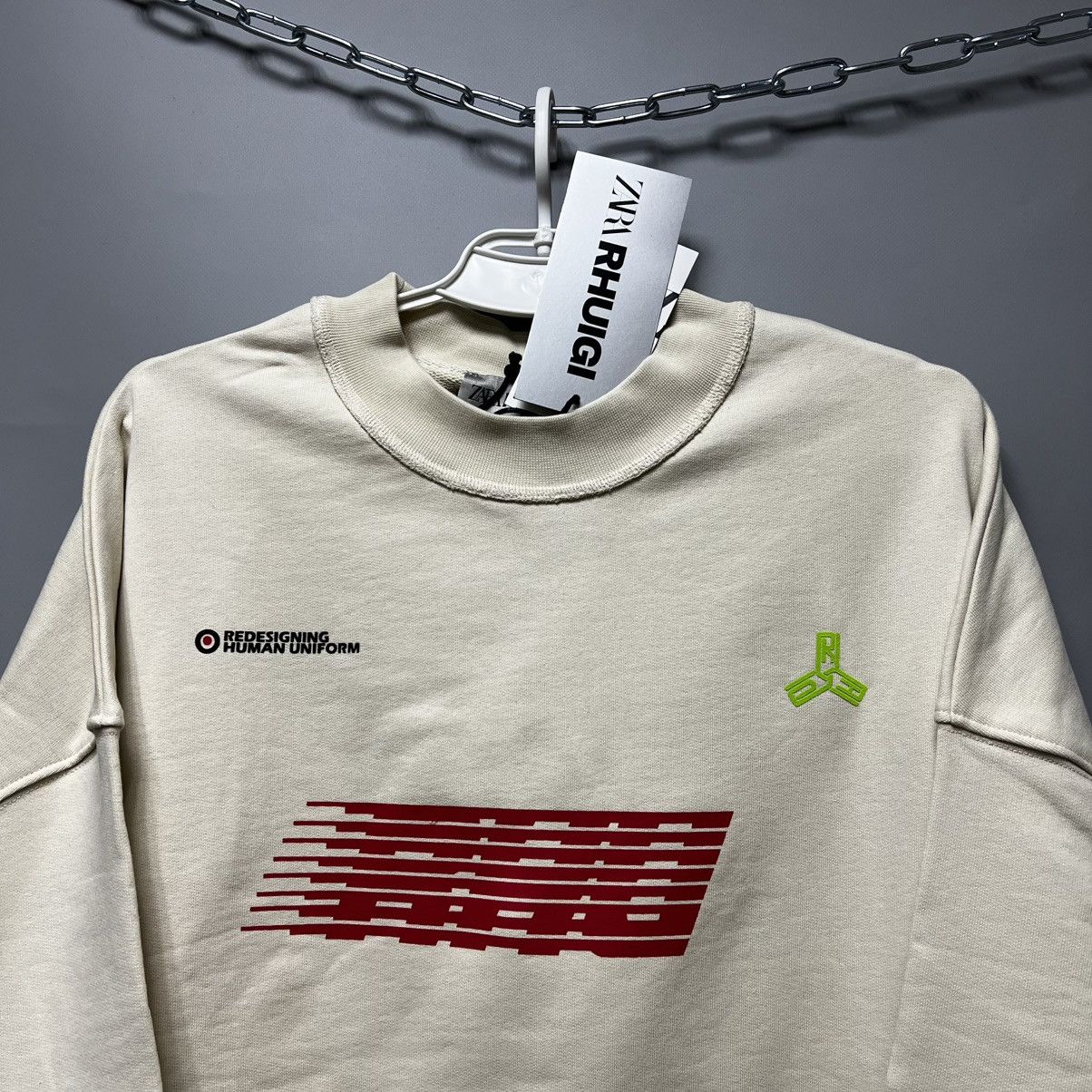Rhude × Zara RHUDE x Zara Sweatshirt SIZE L beige big logo Size US L / EU 52-54 / 3 - 2 Thumbnail