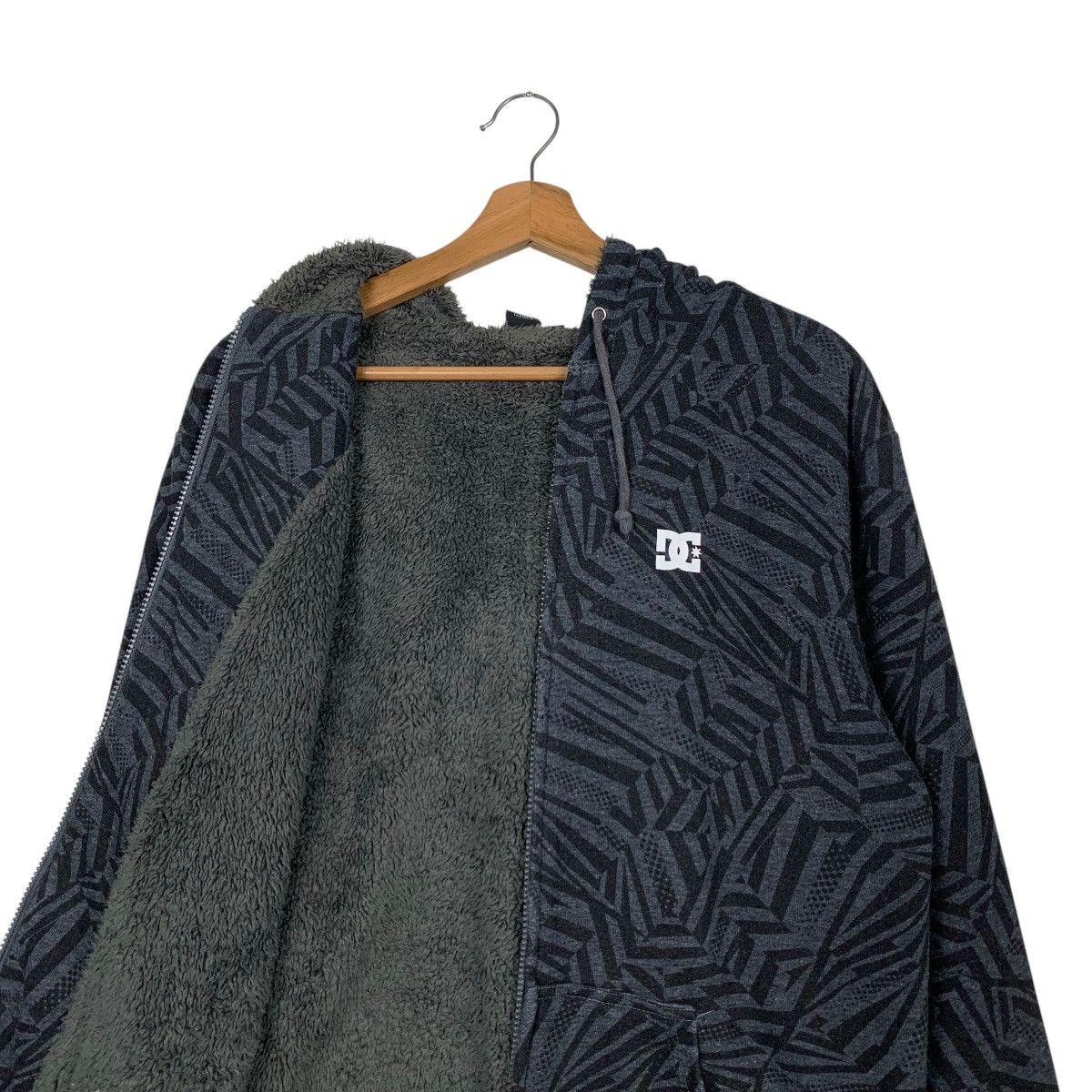 DC DC SHOES Fleece Lined Zipper Hoodie Sweatshirt #2555-C115 Size US M / EU 48-50 / 2 - 11 Thumbnail