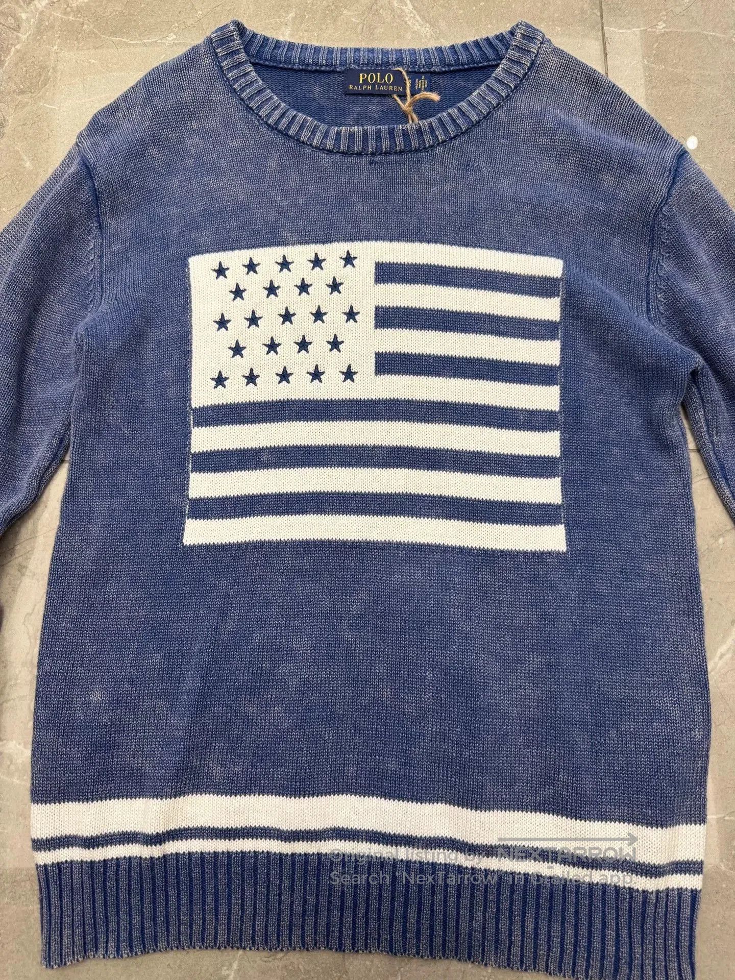 Other Vintage Polo Ralph Lauren Flag Sweater. Size US S / EU 44-46 / 1 - 3 Thumbnail