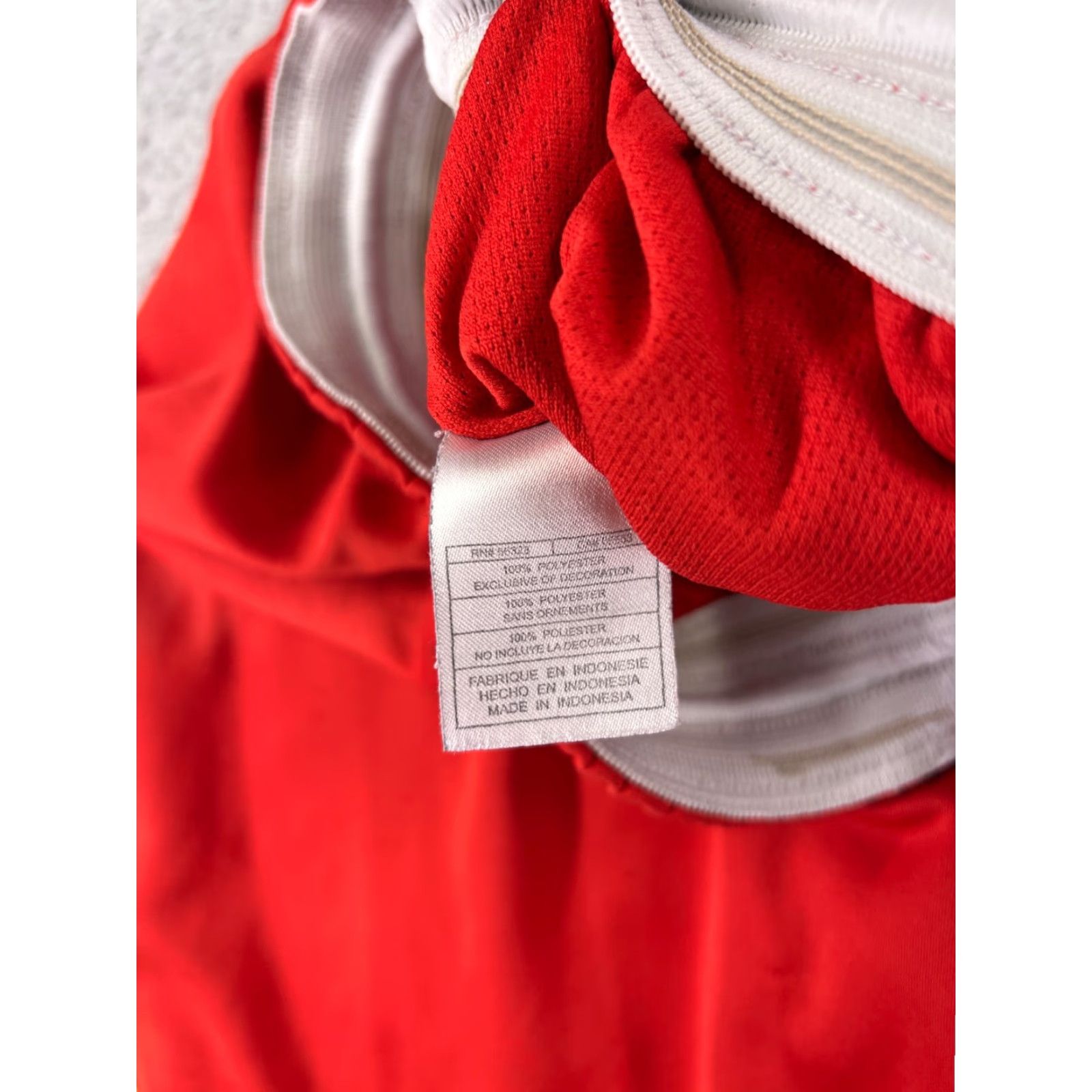 Nike Nike Shorts Mens Large Red Yellow 100% Polyester Basketball Swoosh Athletic Size US 33 - 4 Thumbnail