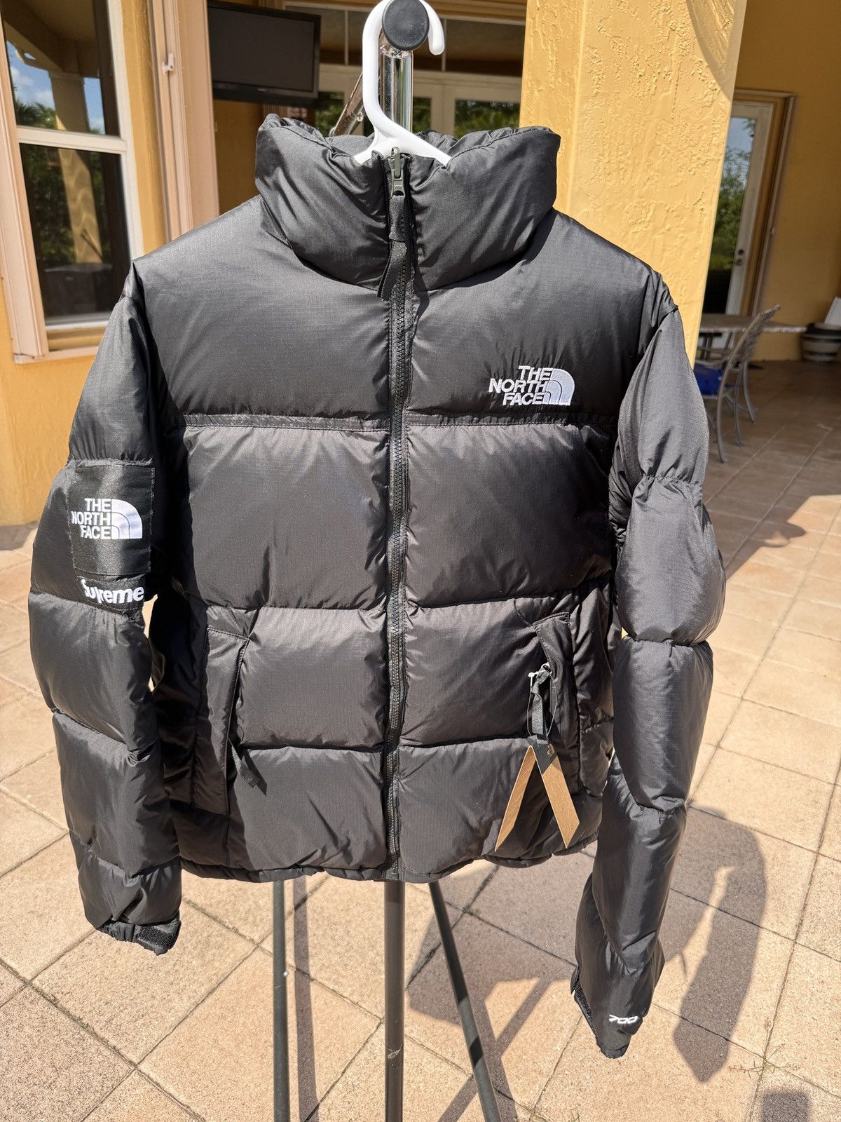 Pre-owned Supreme X The North Face Nuptse Down Split Jacket Size S In Black