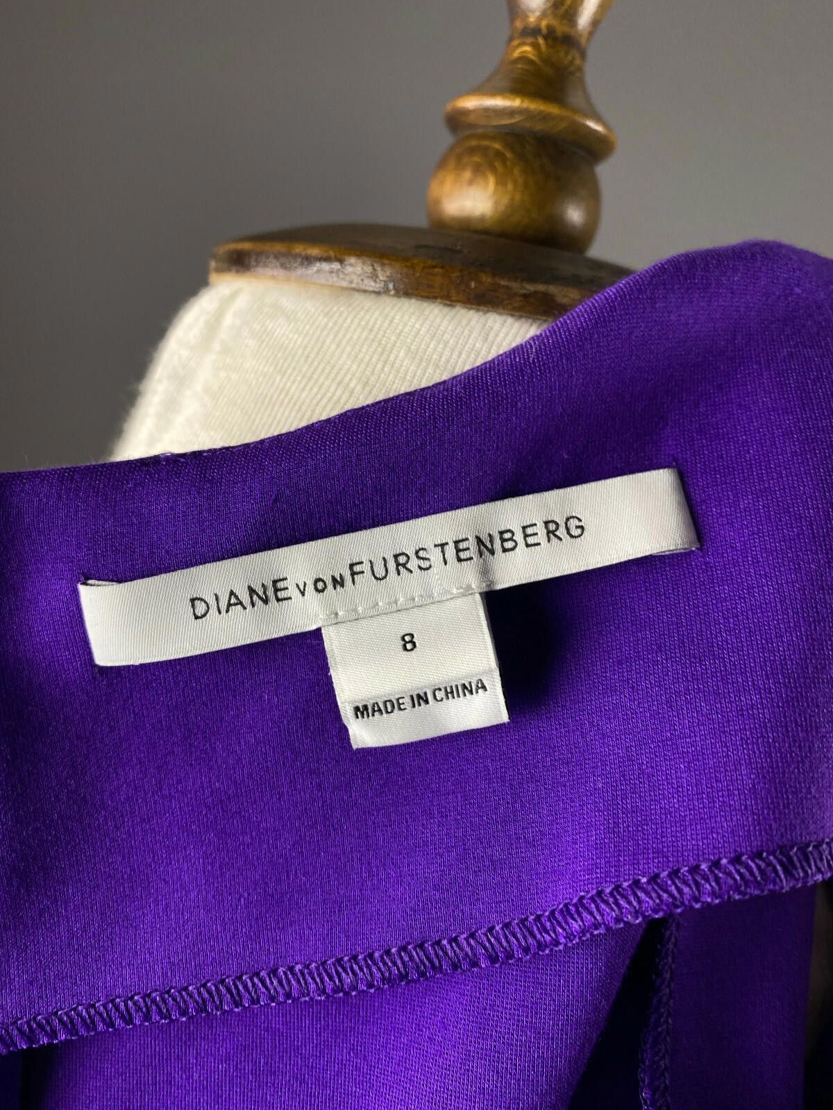 Diane von Furstenberg Diane von Furstenberg Purple Bodycon Tank Mini Dress Size 8 Size M / US 6-8 / IT 42-44 - 10 Thumbnail