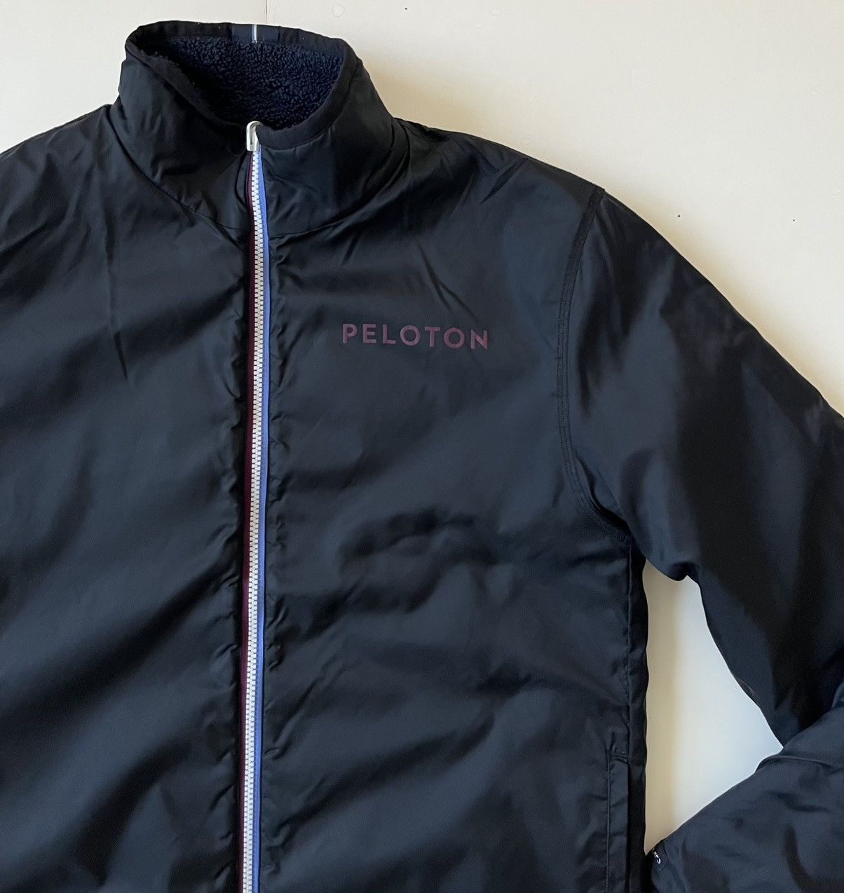 Peloton Peloton X Four Lap, Sherpa/Nylon Reversible Jacket, Men US M Size US M / EU 48-50 / 2 - 12 Thumbnail