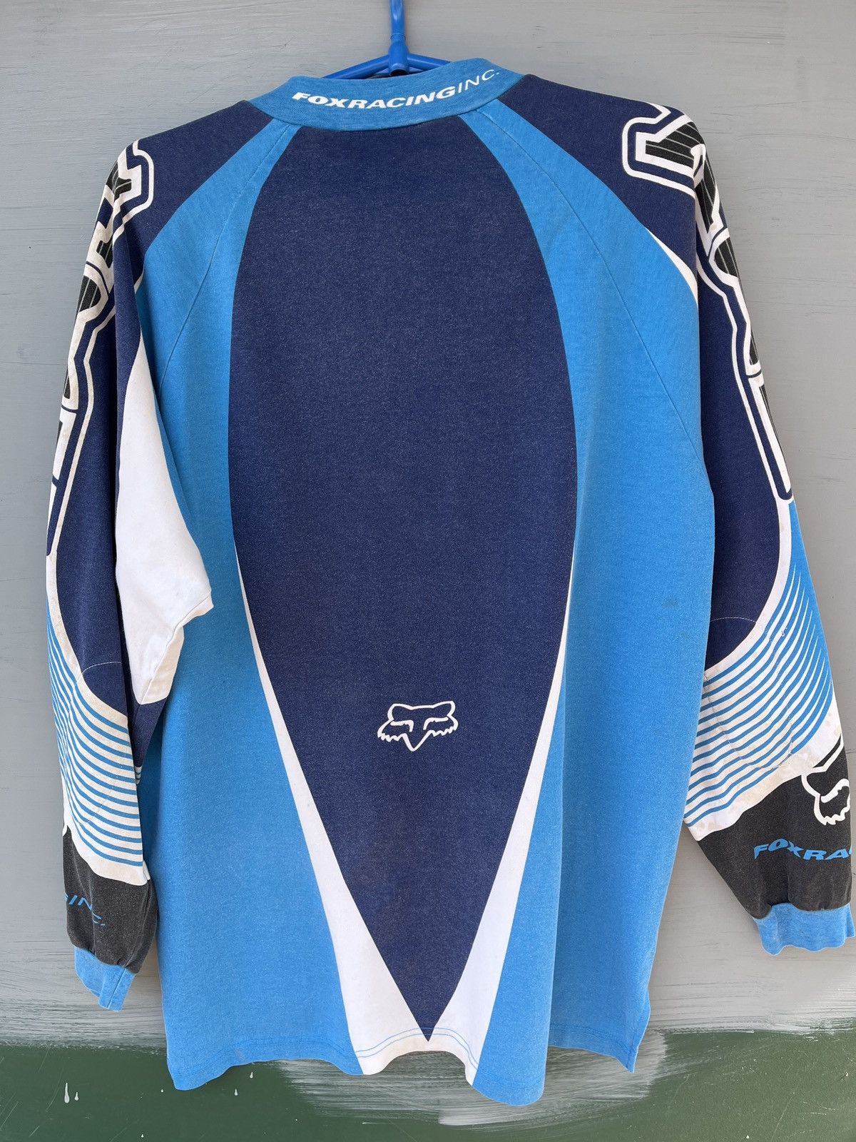Fox Racing Vintage 90s Vintage Fox Racing long Sleeve RS Jersey Size US L / EU 52-54 / 3 - 6 Thumbnail