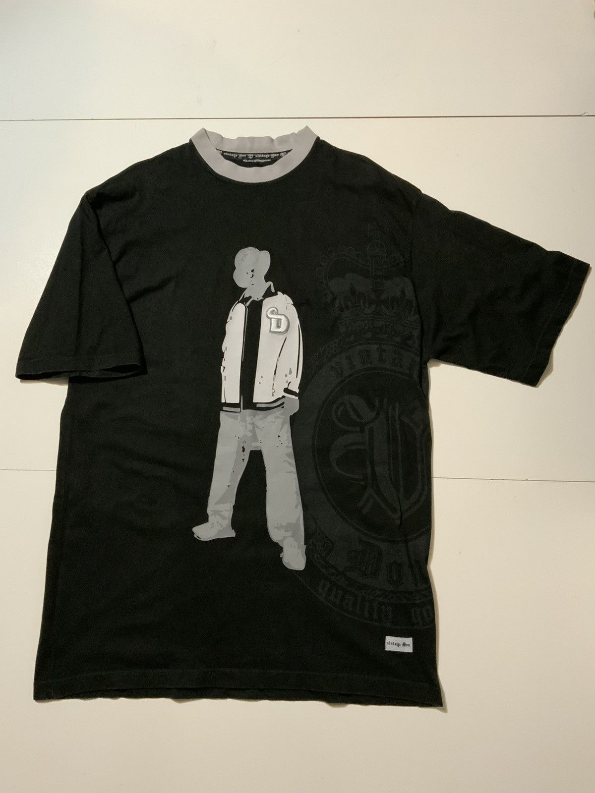 Vintage VTG 90s 2000s Y2K Vintage Don Hip Hop Rap Crown T-Shirt Size US L / EU 52-54 / 3 - 1 Thumbnail