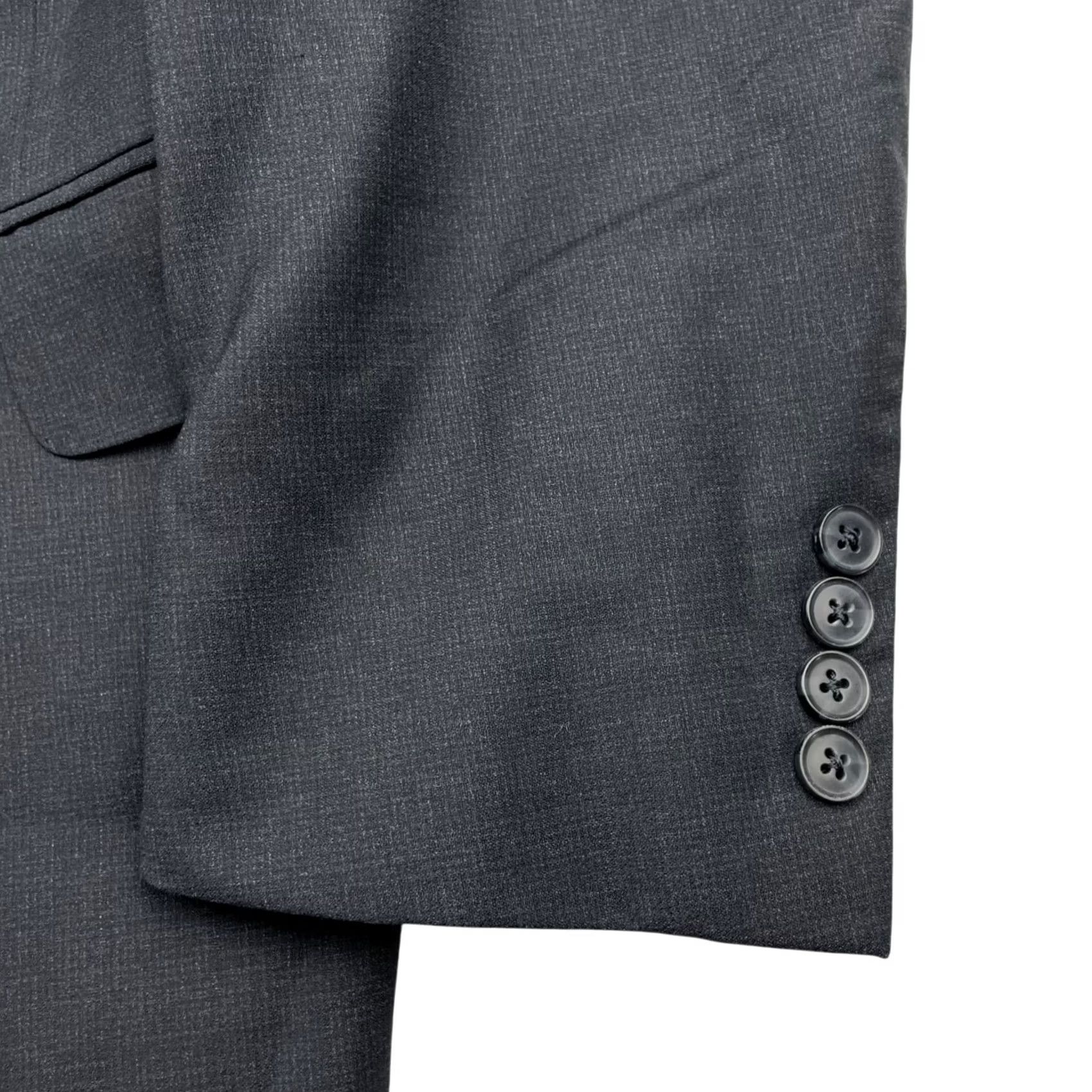 Peter Millar Peter Millar Men's Suit Gray 50L 36x30 100% Wool 2-Button Size 50R - 4 Thumbnail