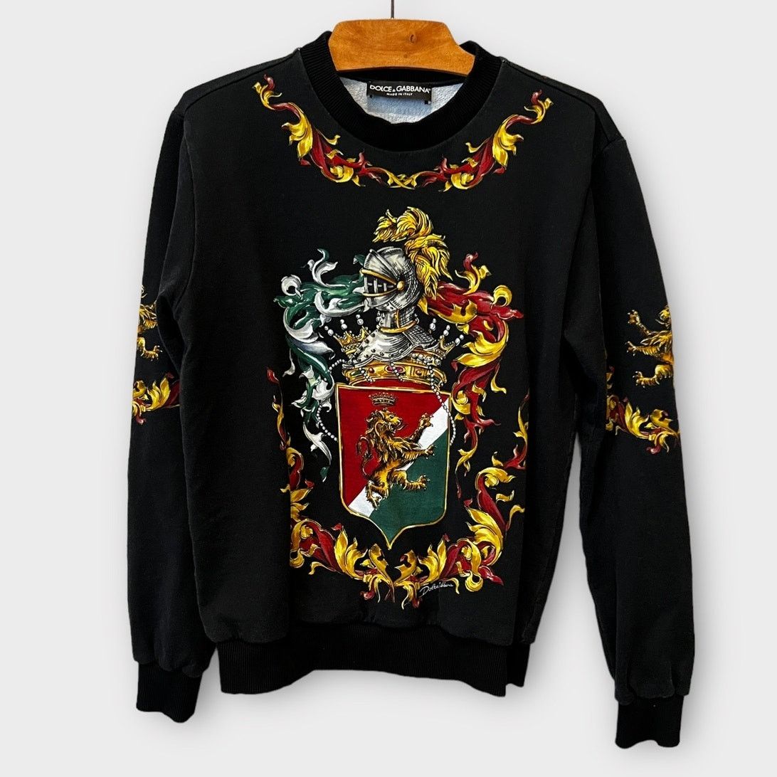 Dolce & Gabbana DOLCE & GABBANA Heraldic Print Sweatshirt Size IT 46/ Small Size US S / EU 44-46 / 1 - 5 Thumbnail
