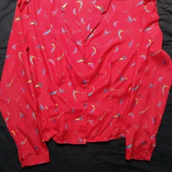 Vintage Vintage Pachouli Rainbow Brush Strokes Polyester Disco Shirt Size M / US 6-8 / IT 42-44 - 3 Thumbnail