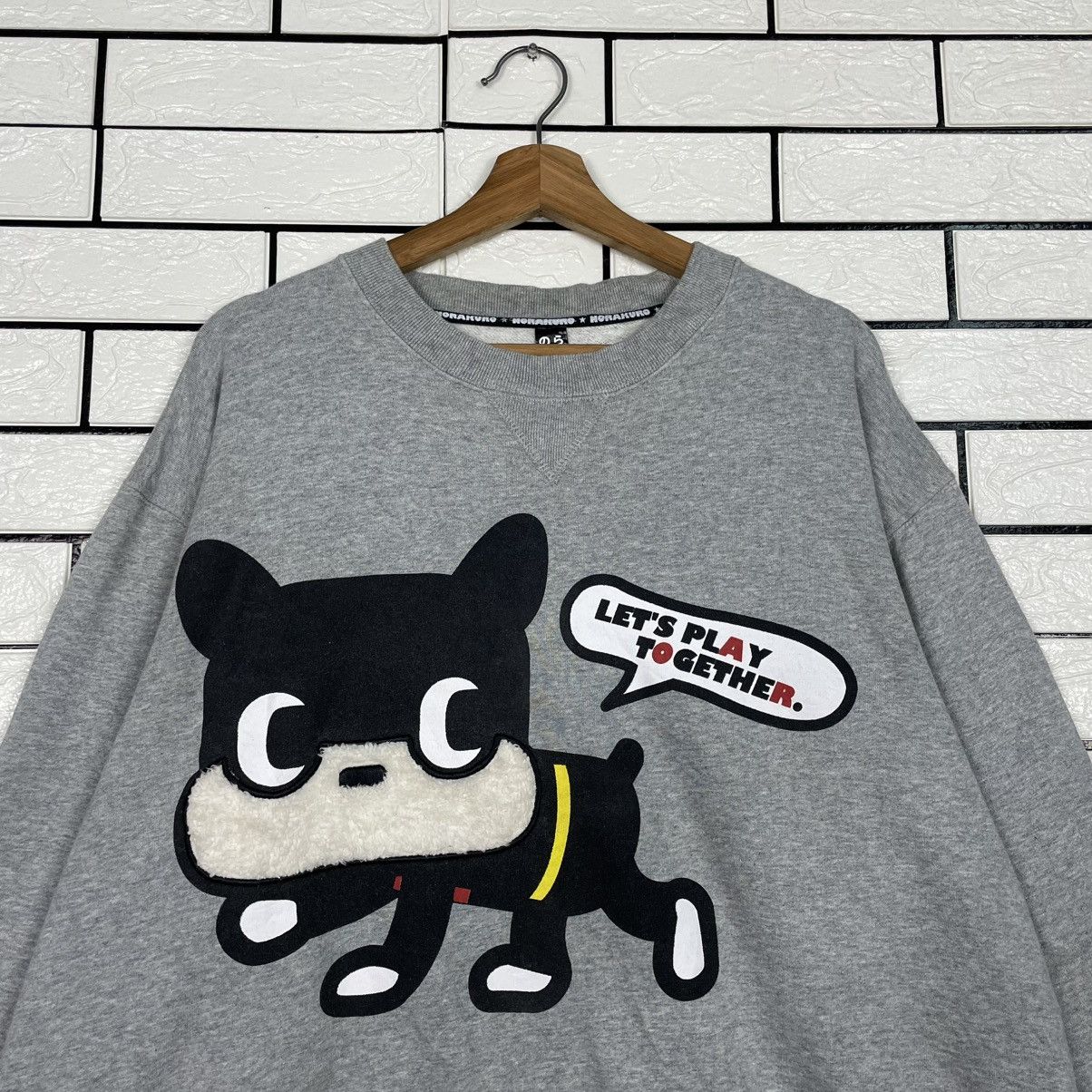 Japanese Brand Norakuro Lets Play Together Crewneck Sweatshirt Size US L / EU 52-54 / 3 - 2 Thumbnail