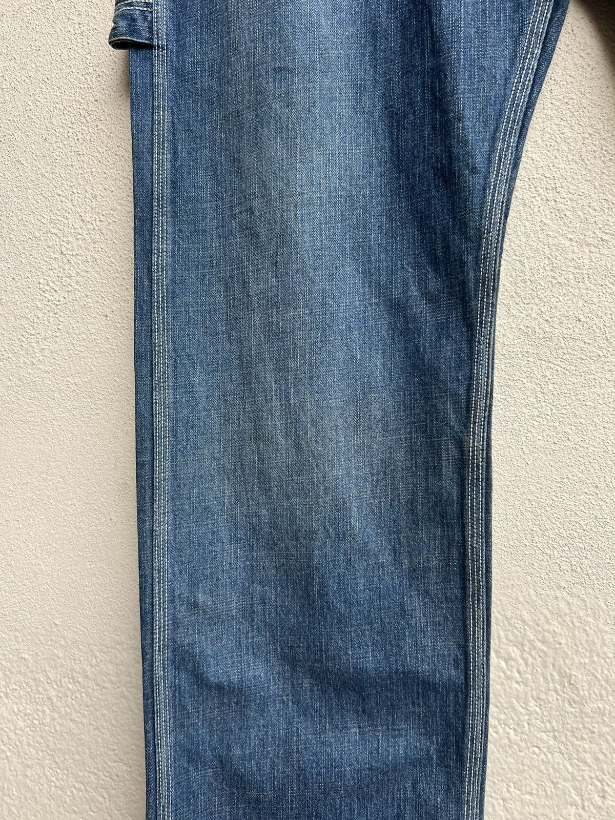 Vintage VTG REFER Japan Paint Splashed Distress Denim Cargo Jeans Size US 32 / EU 48 - 9 Thumbnail