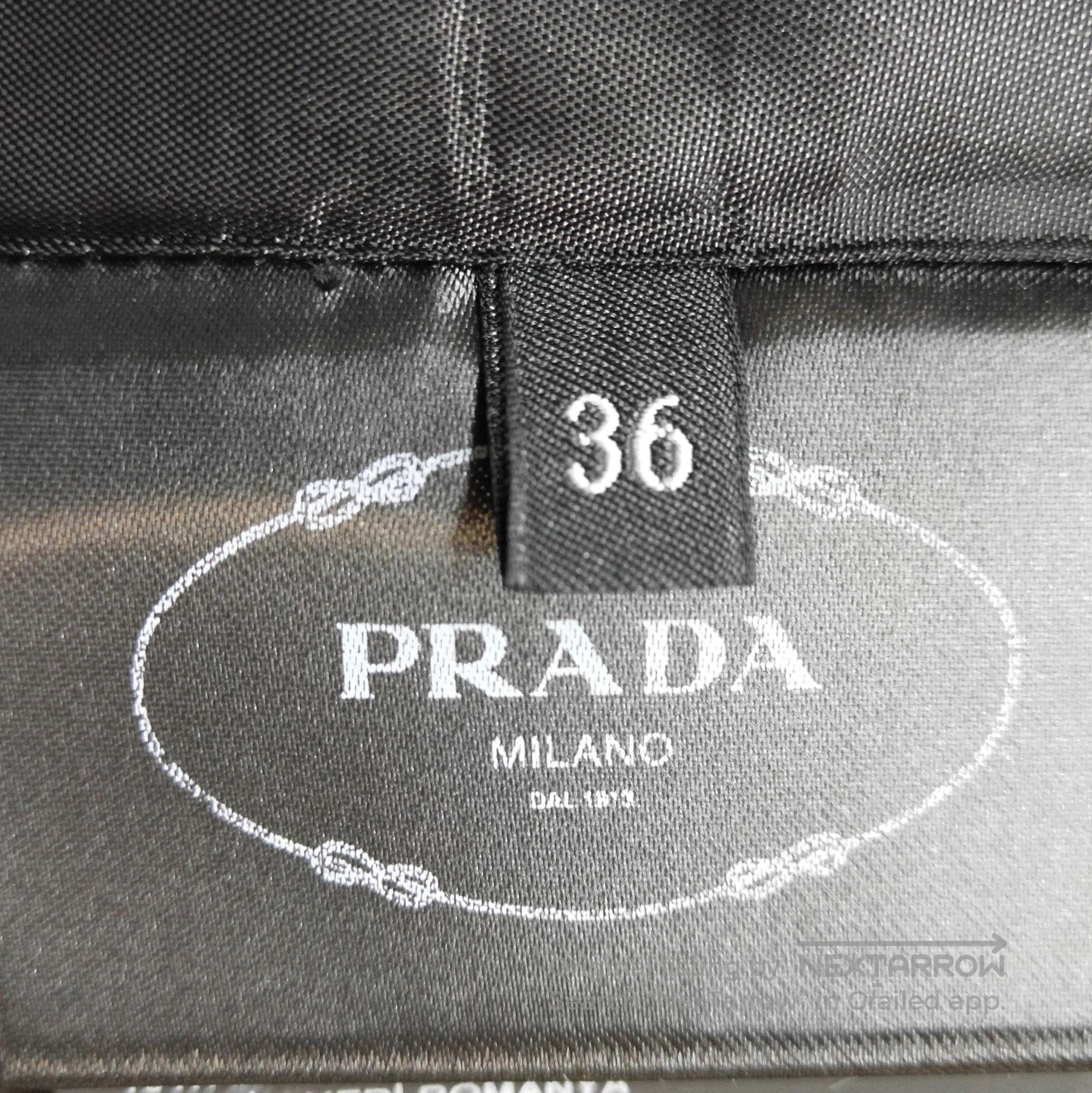 Prada Prada Wool Slip Dress in Black . Size XS / US 0-2 / IT 36-38 - 7 Thumbnail
