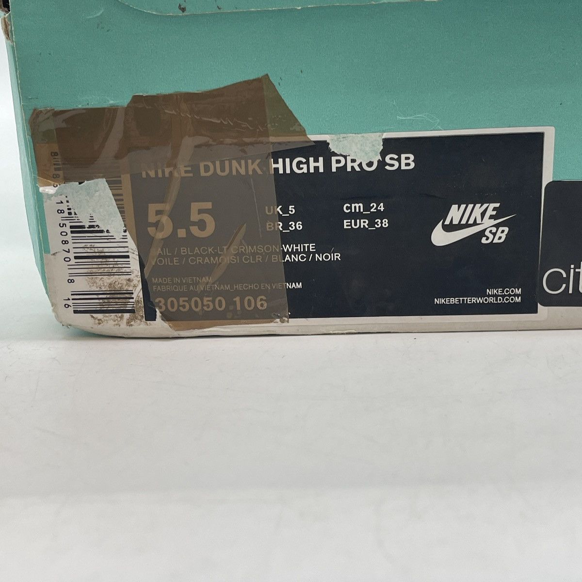 Nike Sb Dunk high pro cherry blossom Size US 5.5 / EU 38 - 9 Thumbnail