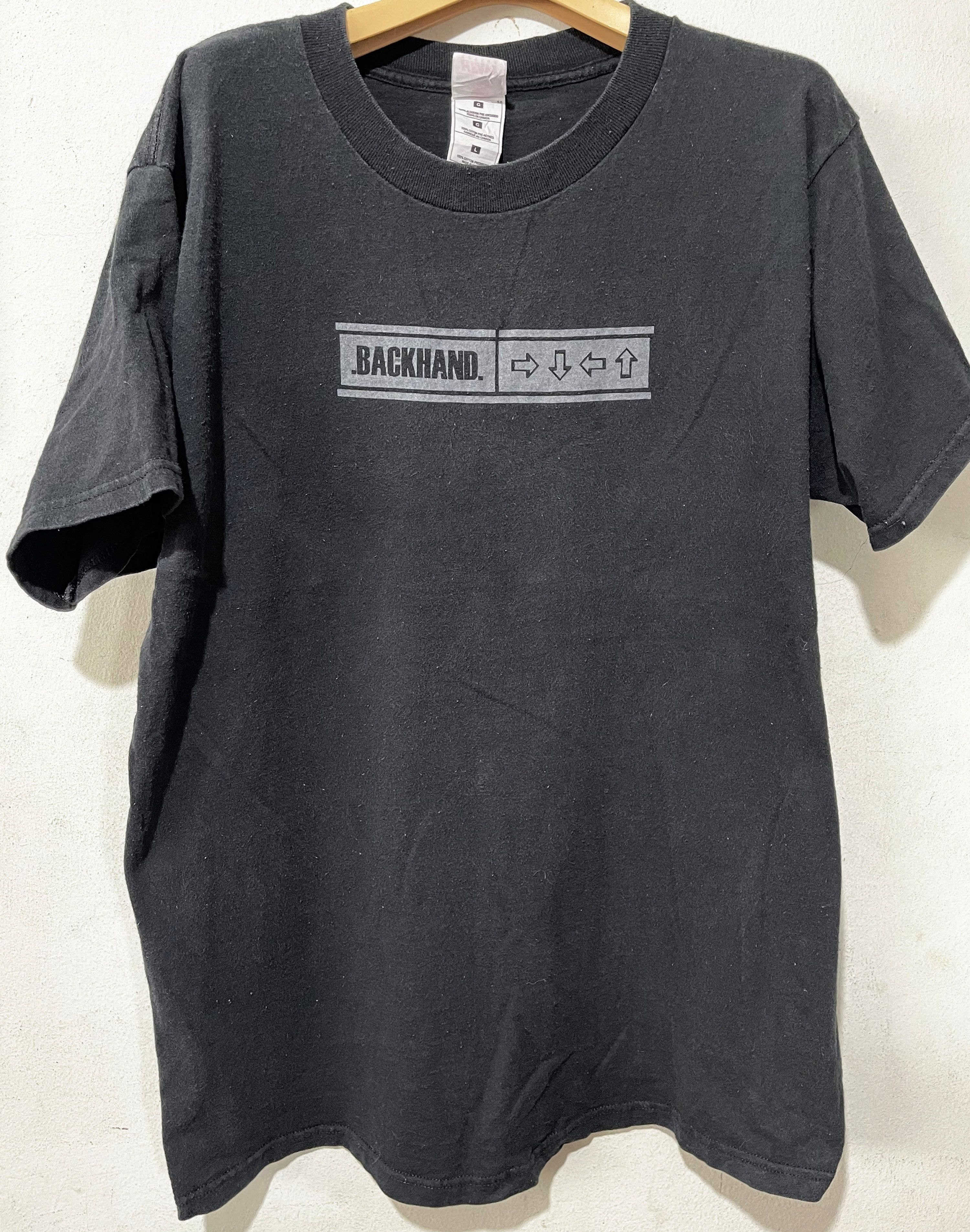 Band Tees × Vintage Vintage 90s Backhand Shirt Size US L / EU 52-54 / 3 - 1 Thumbnail