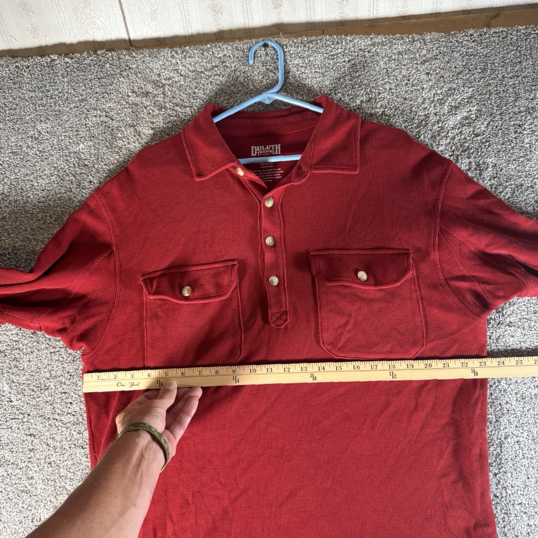 Lumberjack Duluth Corduroy Shirt M Workwear Utility Rustic Oversized Lumberjack Mens Regular Red Size US M / EU 48-50 / 2 - 3 Thumbnail