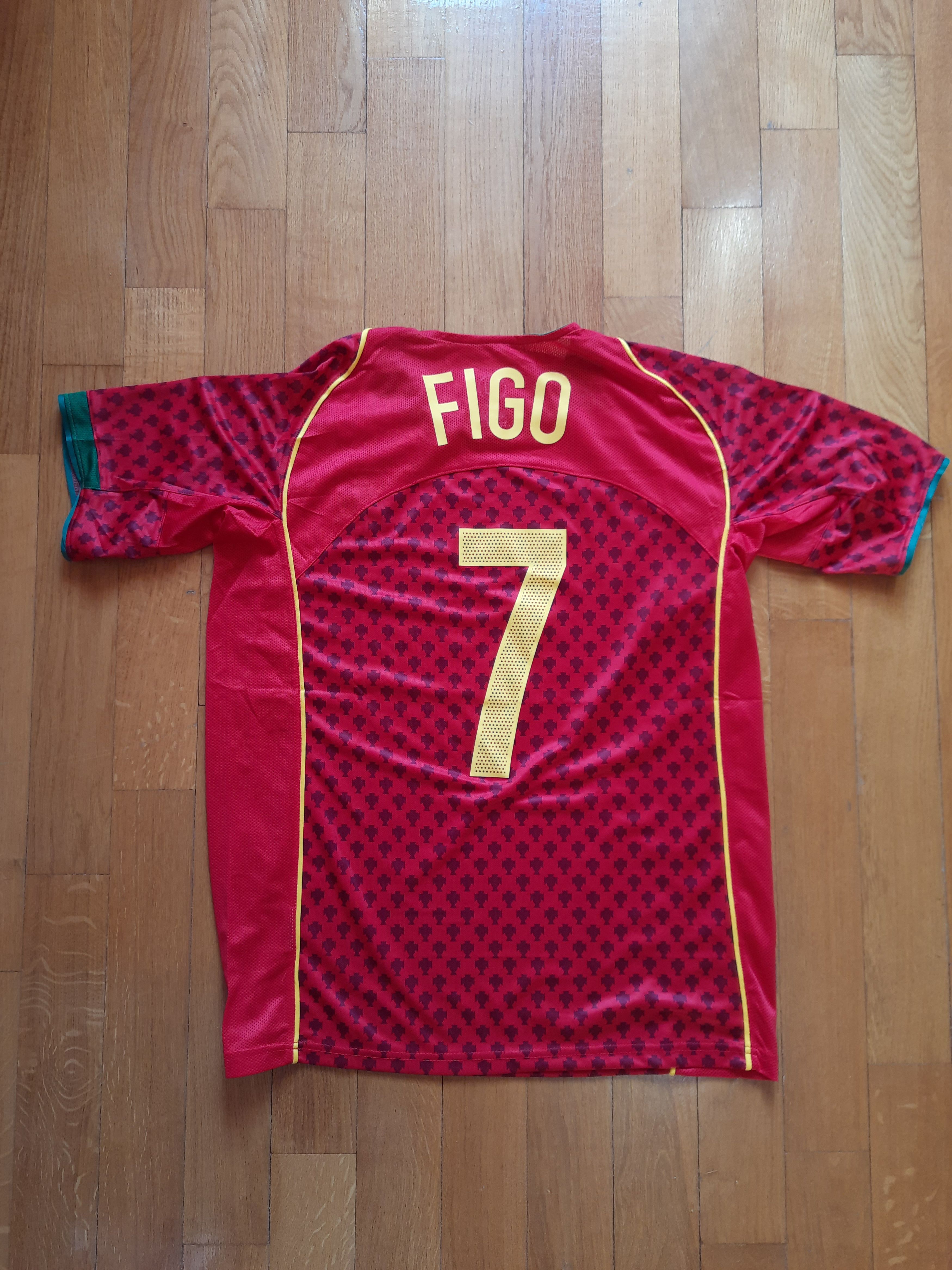 Other Portugal Figo 2004 Soccer Europe Final Football T Shirt Nike Size US L / EU 52-54 / 3 - 1 Thumbnail