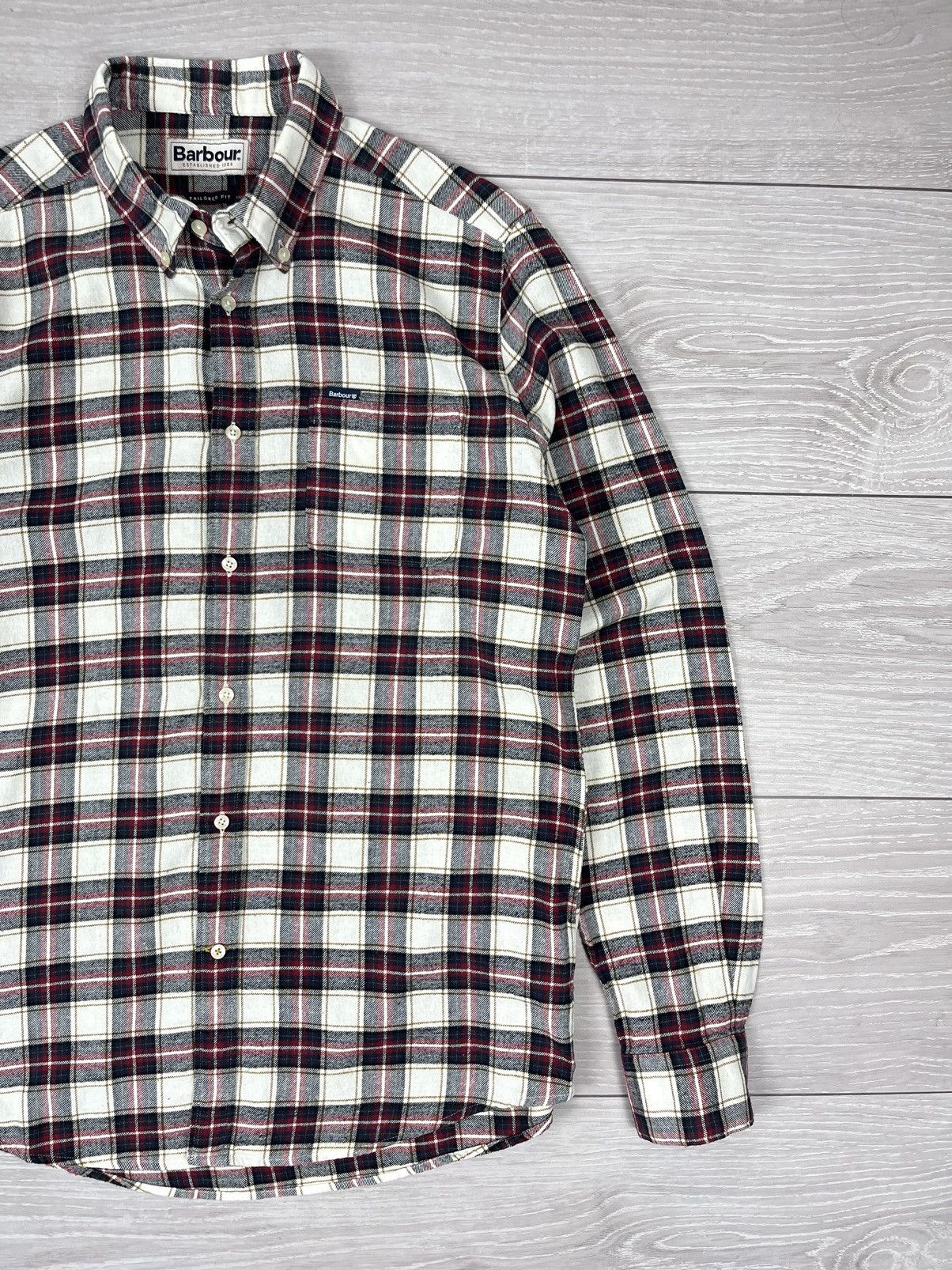 Barbour Barbour Tailored Flannel Checkered Shirt Size US M / EU 48-50 / 2 - 3 Thumbnail