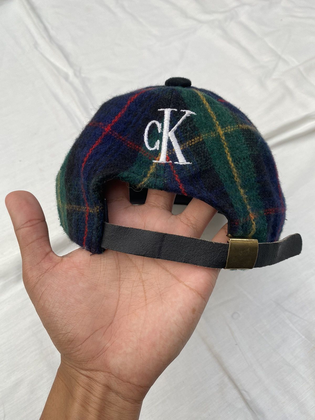 Calvin Klein × Vintage Vintage Calvin Klein Chekered Cap Size ONE SIZE - 3 Thumbnail