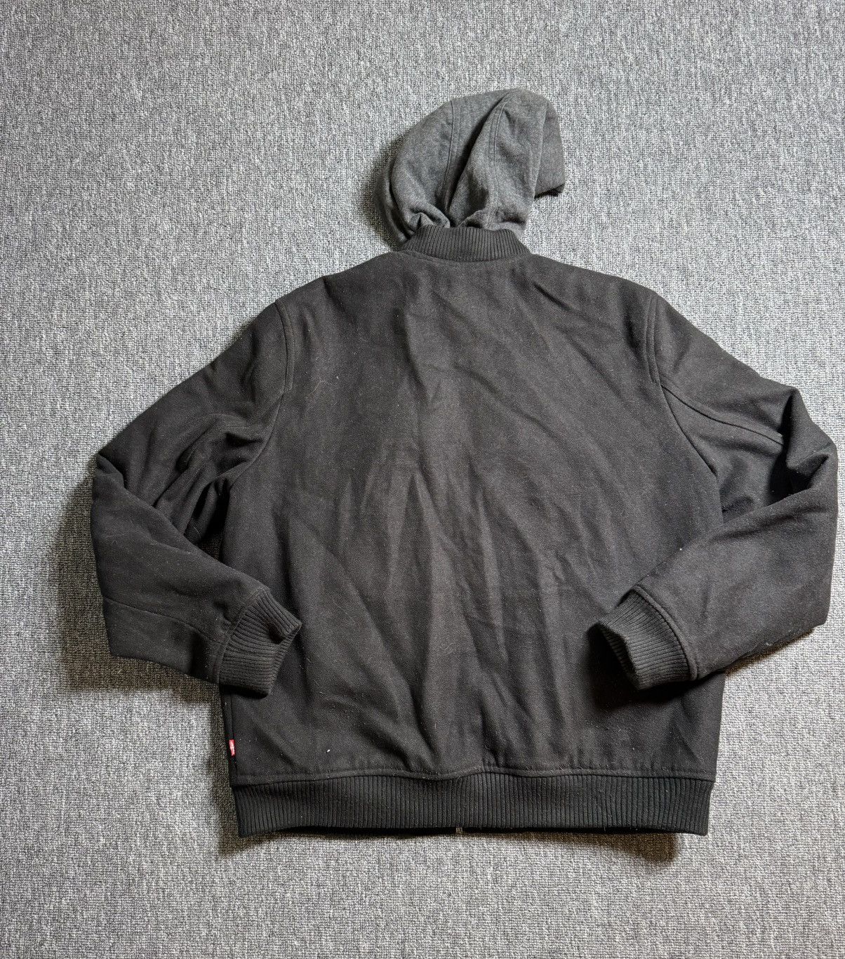 Levi's × Levi's Vintage Clothing Levis Wool Blend Military Jacket Hooded Full Zip Size US L / EU 52-54 / 3 - 3 Thumbnail