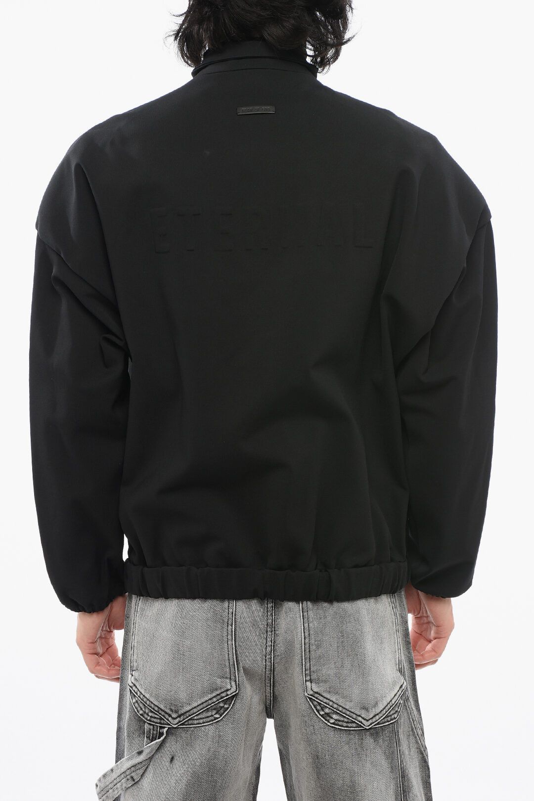 Fear of God og1mm0825 Viscose Blend EternalL Bomber Jacket In Black Size US M / EU 48-50 / 2 - 2 Thumbnail
