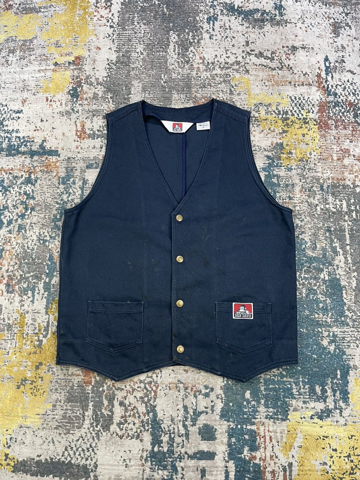 Ben Davis Ben Davis Distressed Solid Work Vest Size US S / EU 44-46 / 1 - 1 Thumbnail