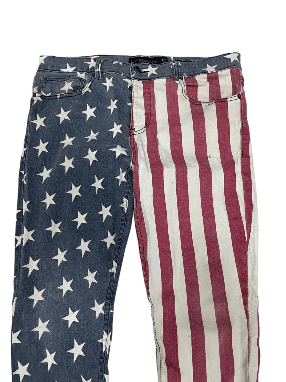 Rockstar Games 💥Rockstar Lip Service American Flag 💥 Size US 35 - 4 Thumbnail