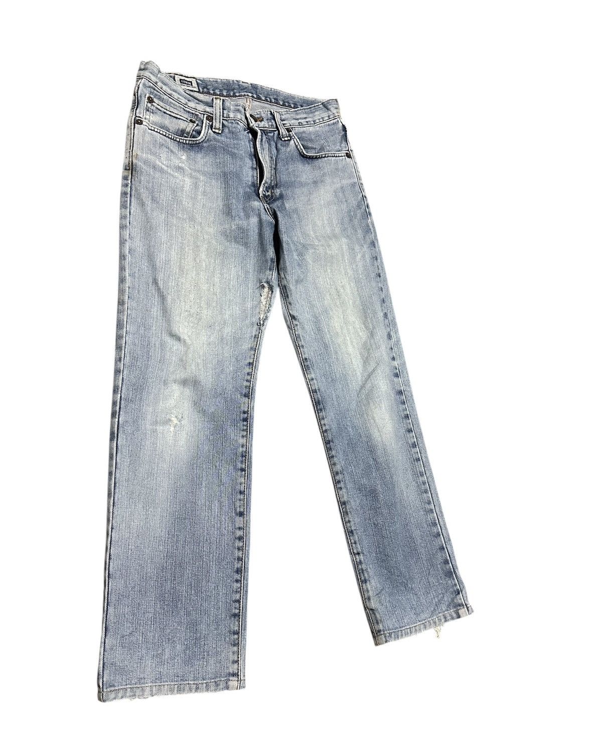 Edwin Vintage Edwin 403 Straight Leg Faded Blue Jeans Size US 30 / EU 46 - 2 Thumbnail