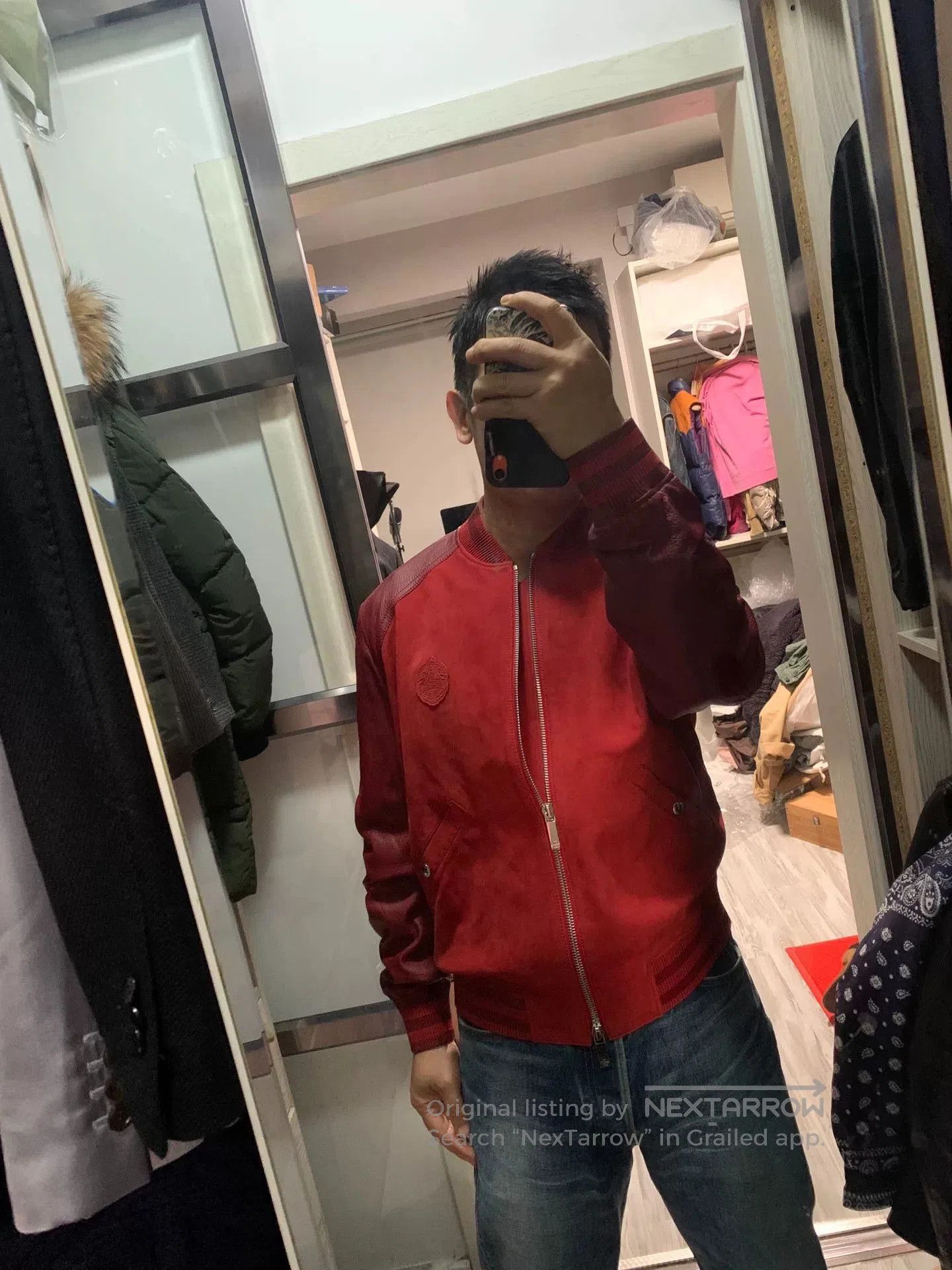 Berluti berluti red leather bomber jacket size 46. Size US L / EU 52-54 / 3 - 8 Thumbnail